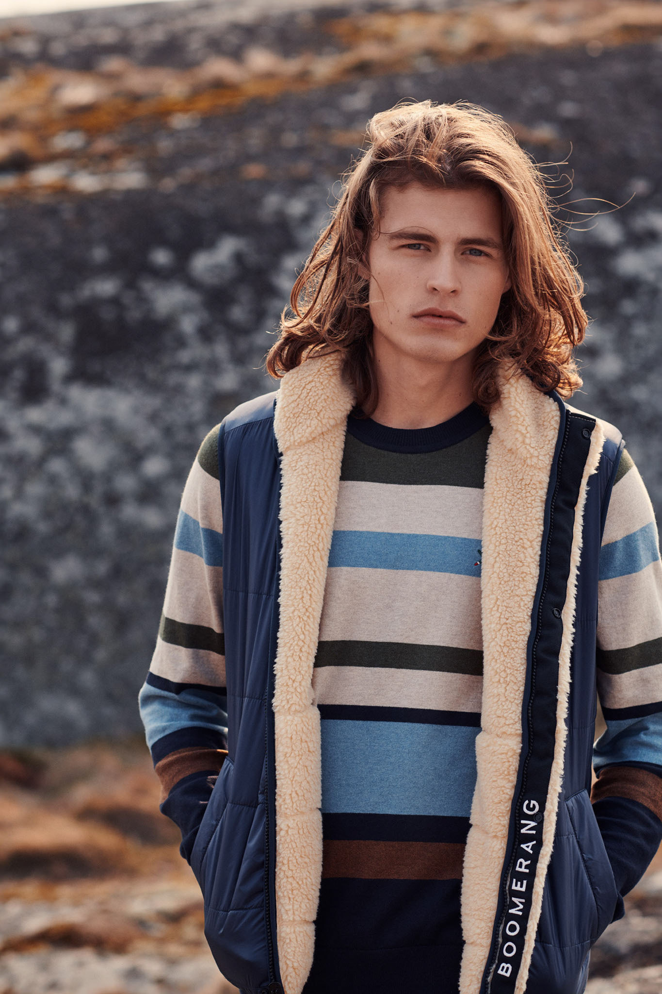 Modefotografering för klädmärket Boomerang. Lifestyle fotografering fotad i stockholms skärgård.