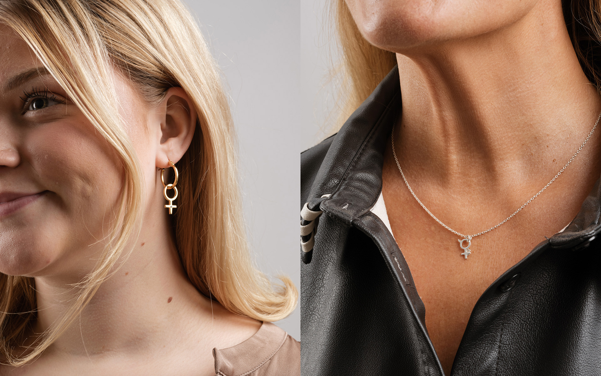 Produktbilder och reklambilder på Gry Forsells nya smycken She Stockholm