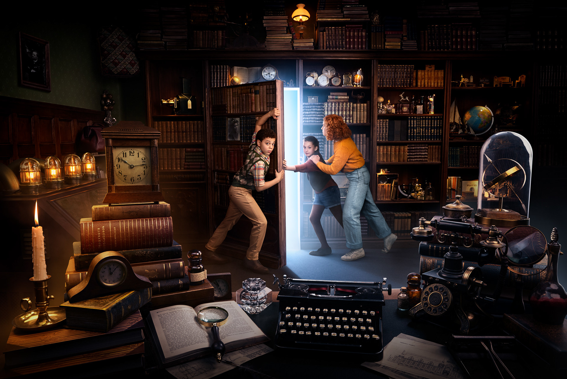 Ett fotomontage skapat i Photoshop för Nordiska museet. 