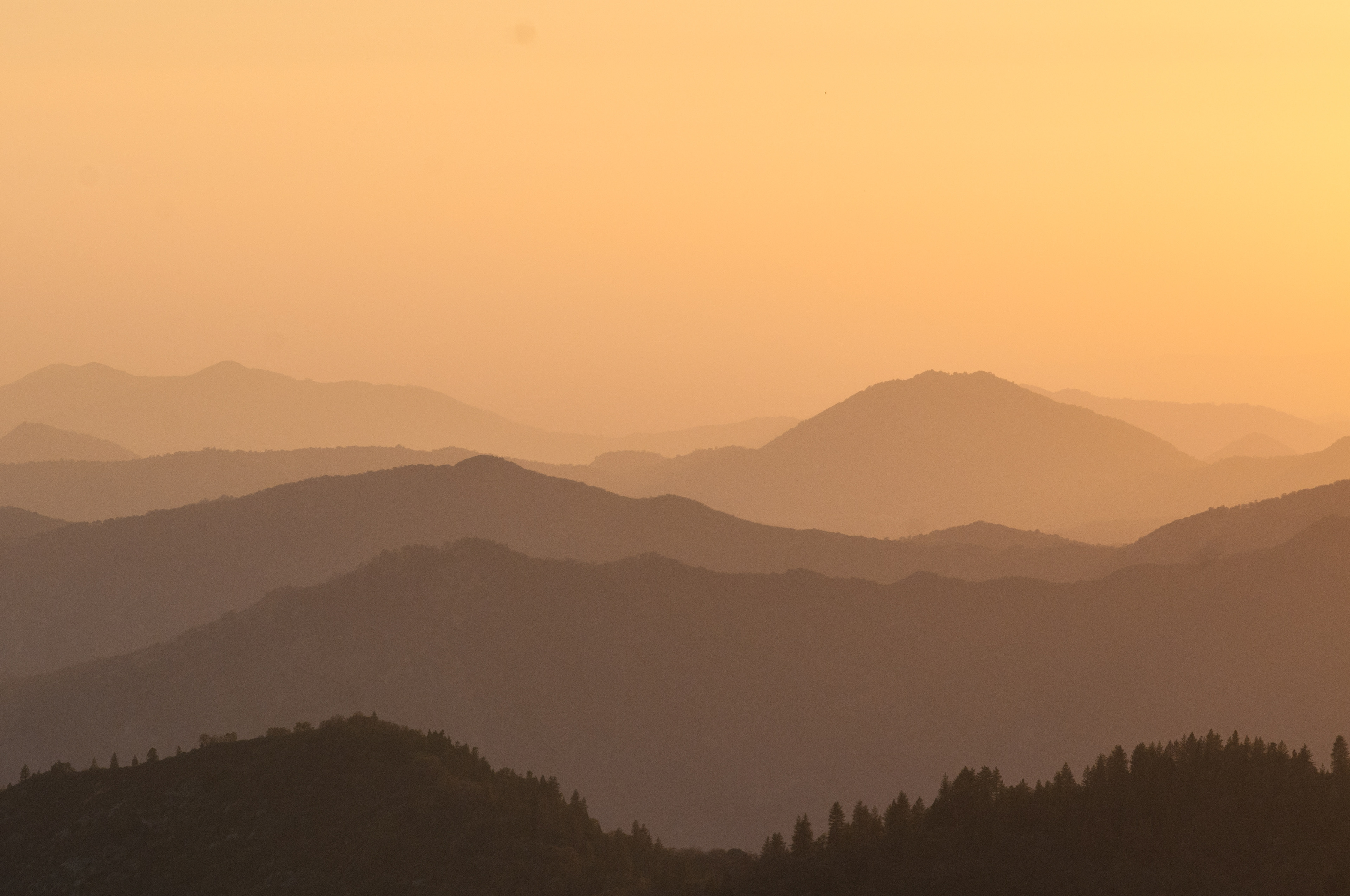 Sunset from Moro Rock, CA