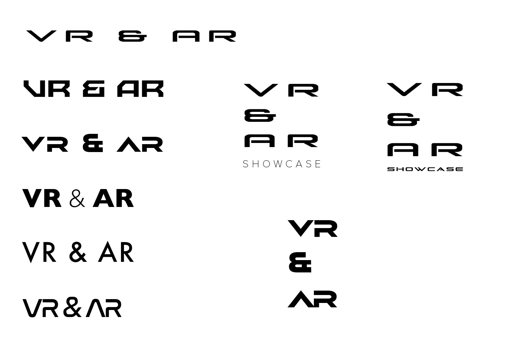 Initial logo designs