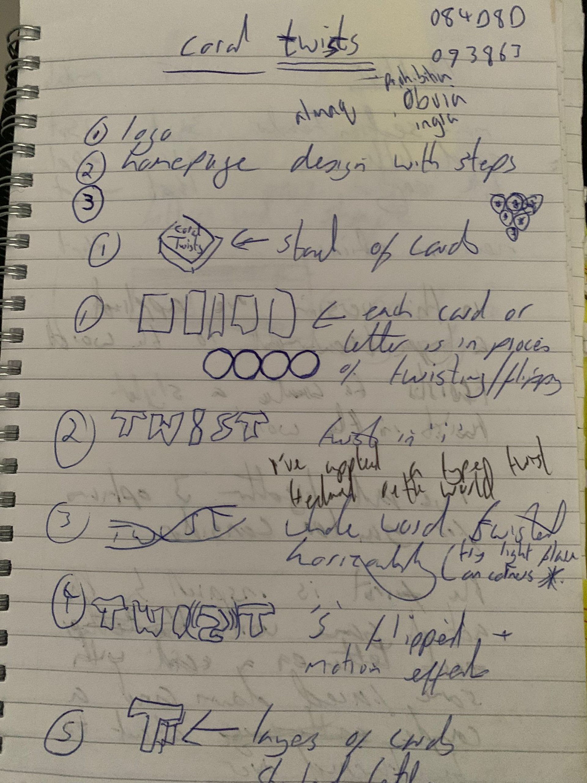 Initial sketches