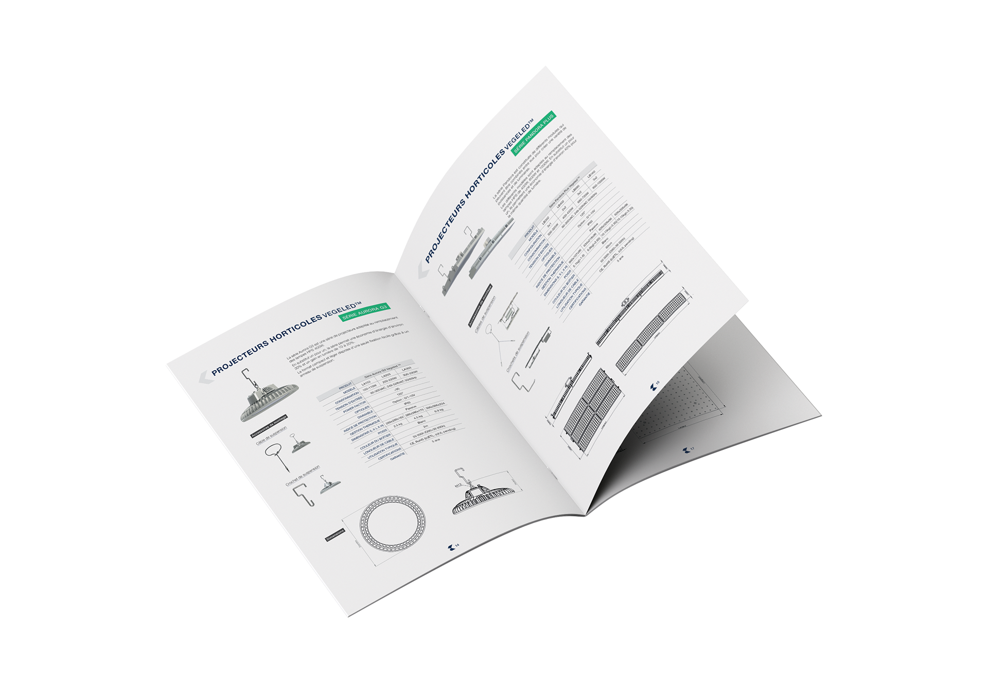 Mockups pour la brochure Colasse