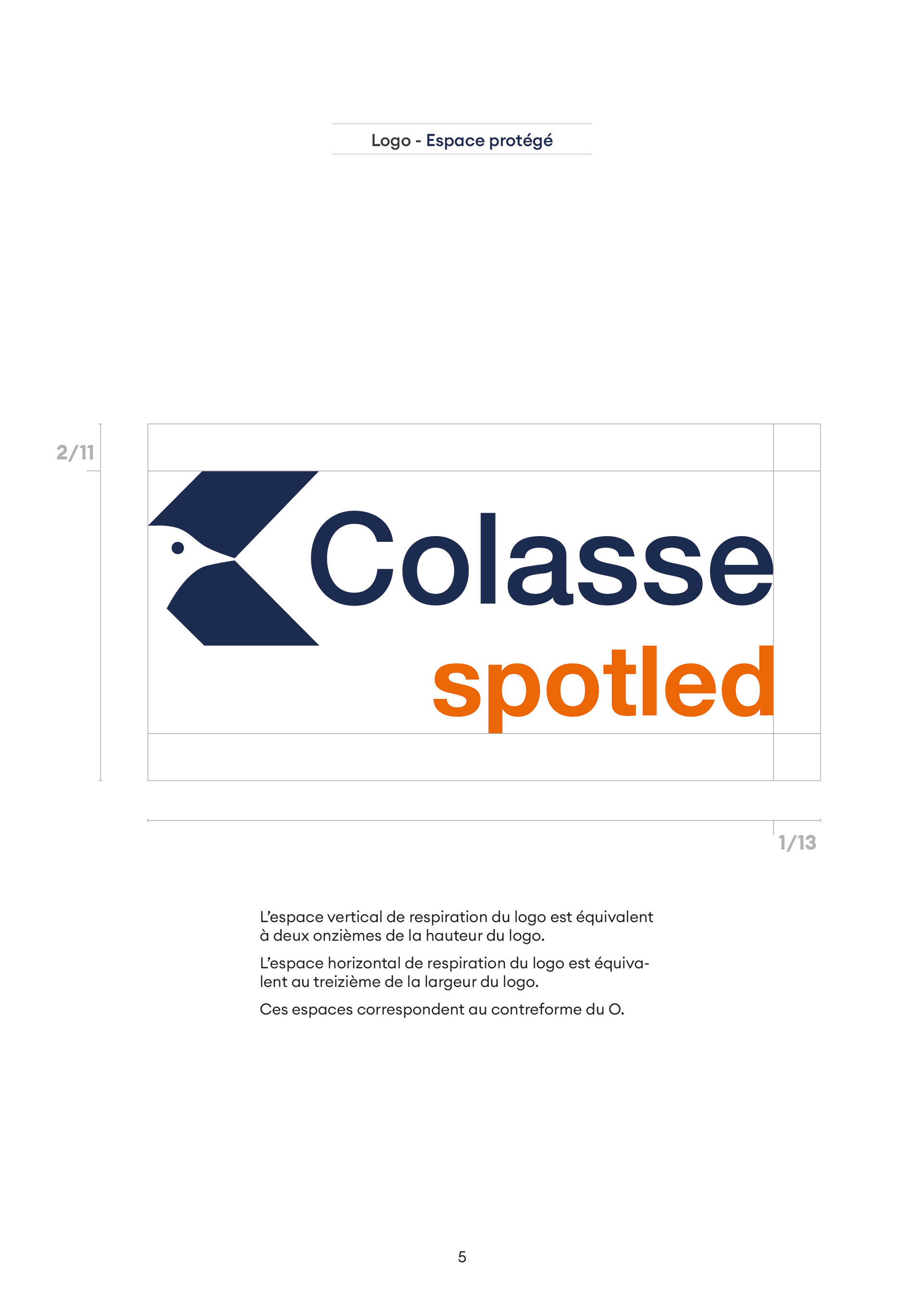 Mise en page de la charte graphique de Colasse - espaces protégés