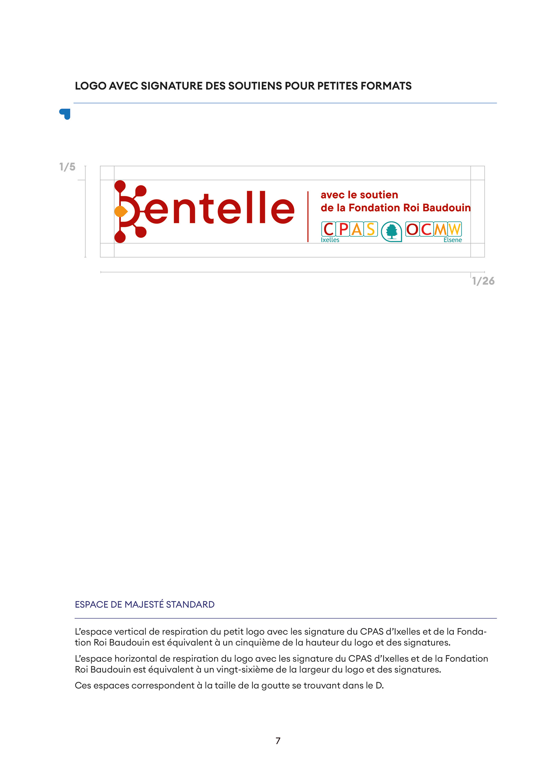 Mise en page de la charte graphique de Dentelle - espaces protégés 