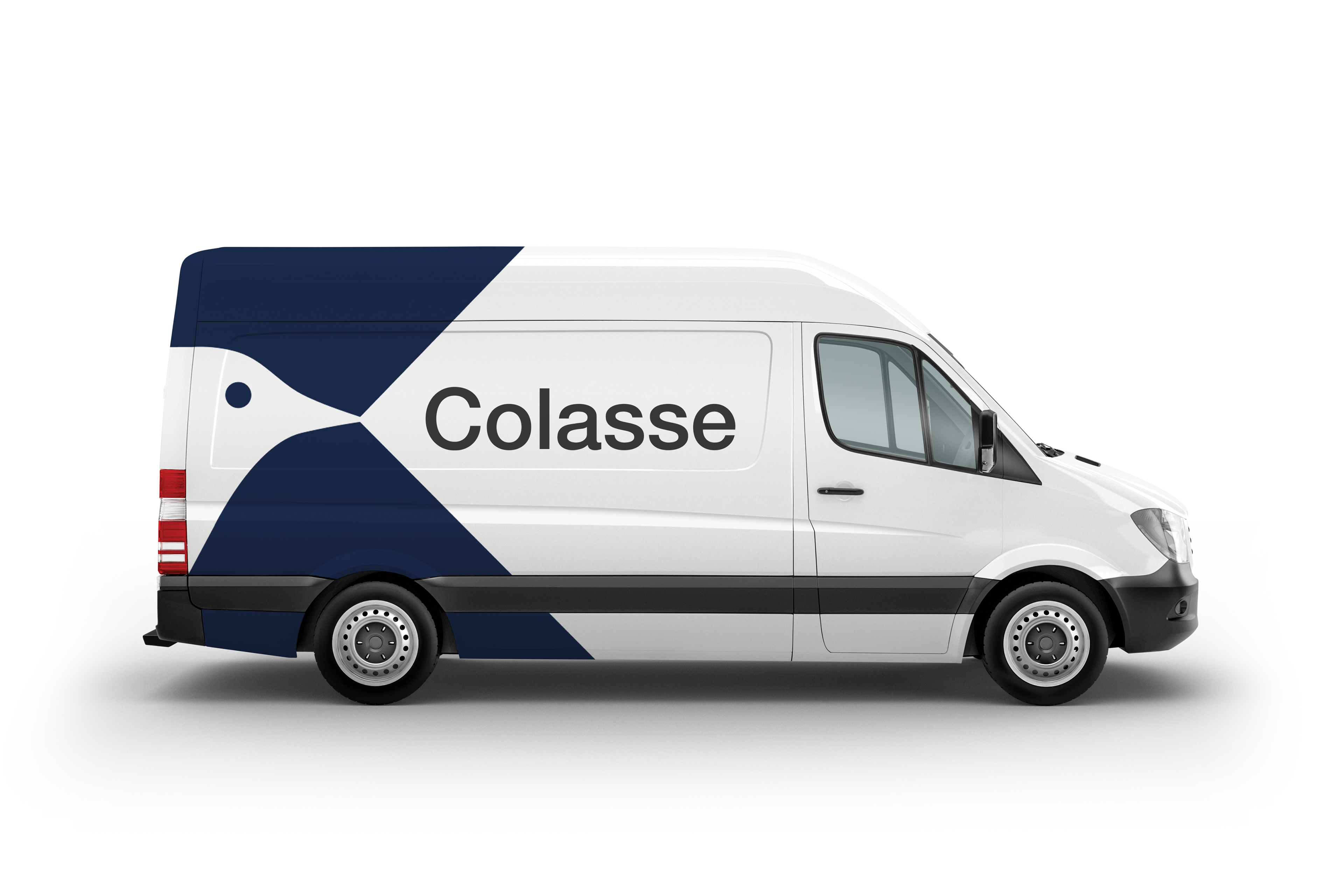 Pré-visualisation d'un possible covering sur les camionnettes de l'entreprise