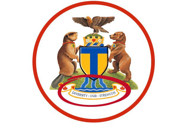 Looked to the Toronto coat of arms for a sense of heritage and structure. A calmer way to represent the city with intention.