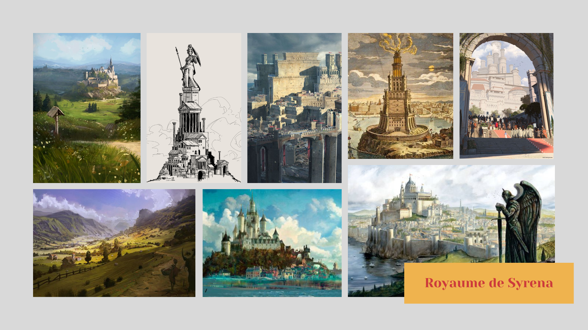 Syrena (named in honor of its goddess) is a kingdom of justice and military pride. It features vast fertile plains and several large port cities.