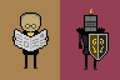 The Newspaper Man and the Black Knight