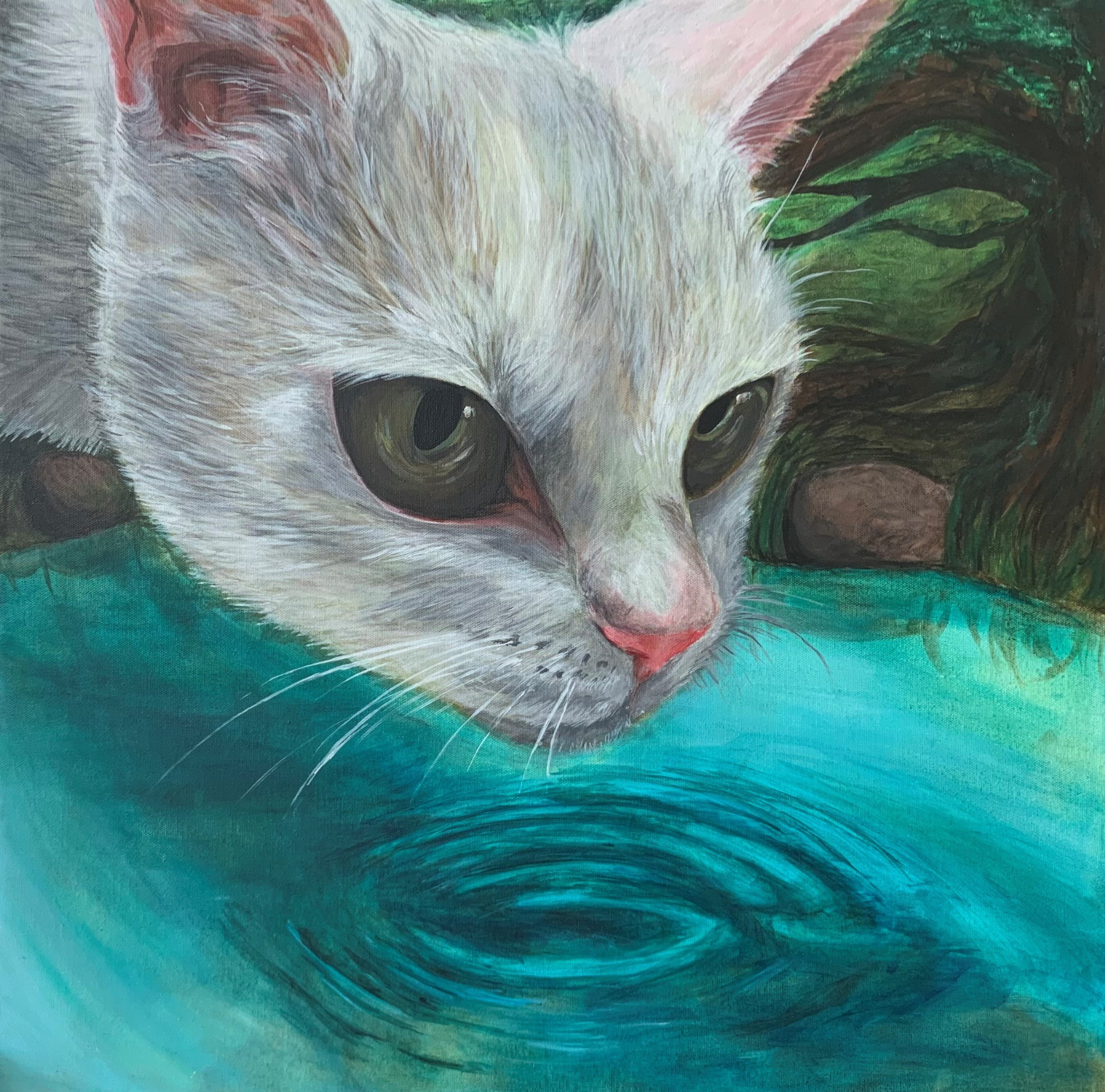 "The Cat in the Loose", 2020, John Hopkins Annual MCPS Art Show Recipient Award