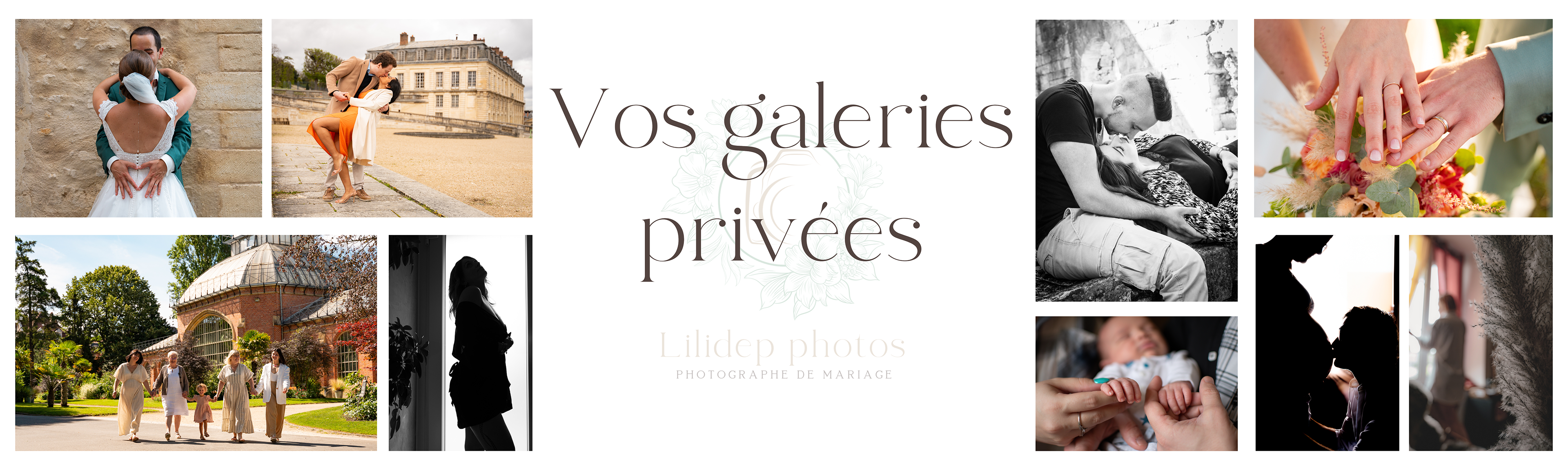 bannière d'accès au galeries de photos privées