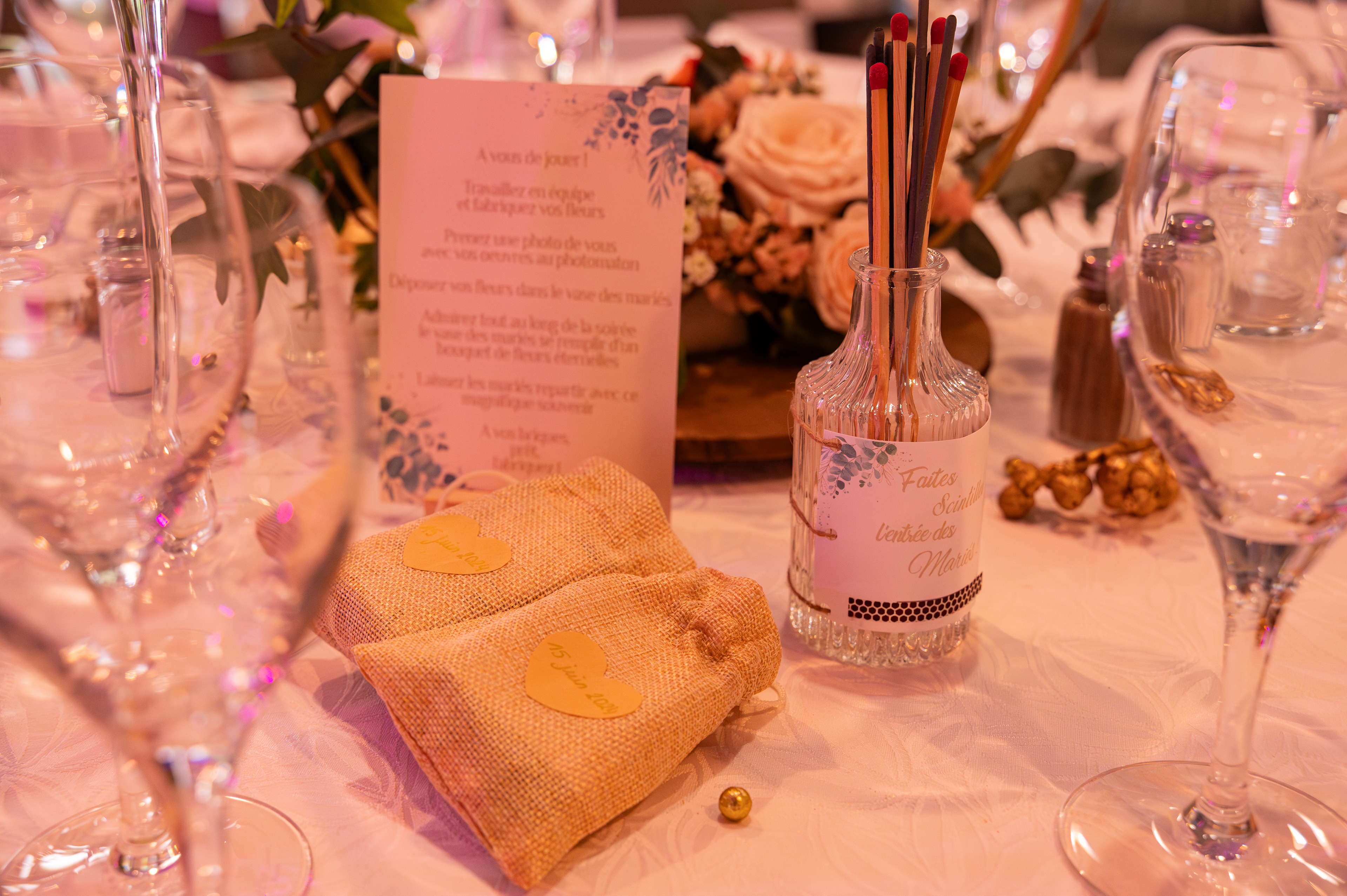 Les détails sur table