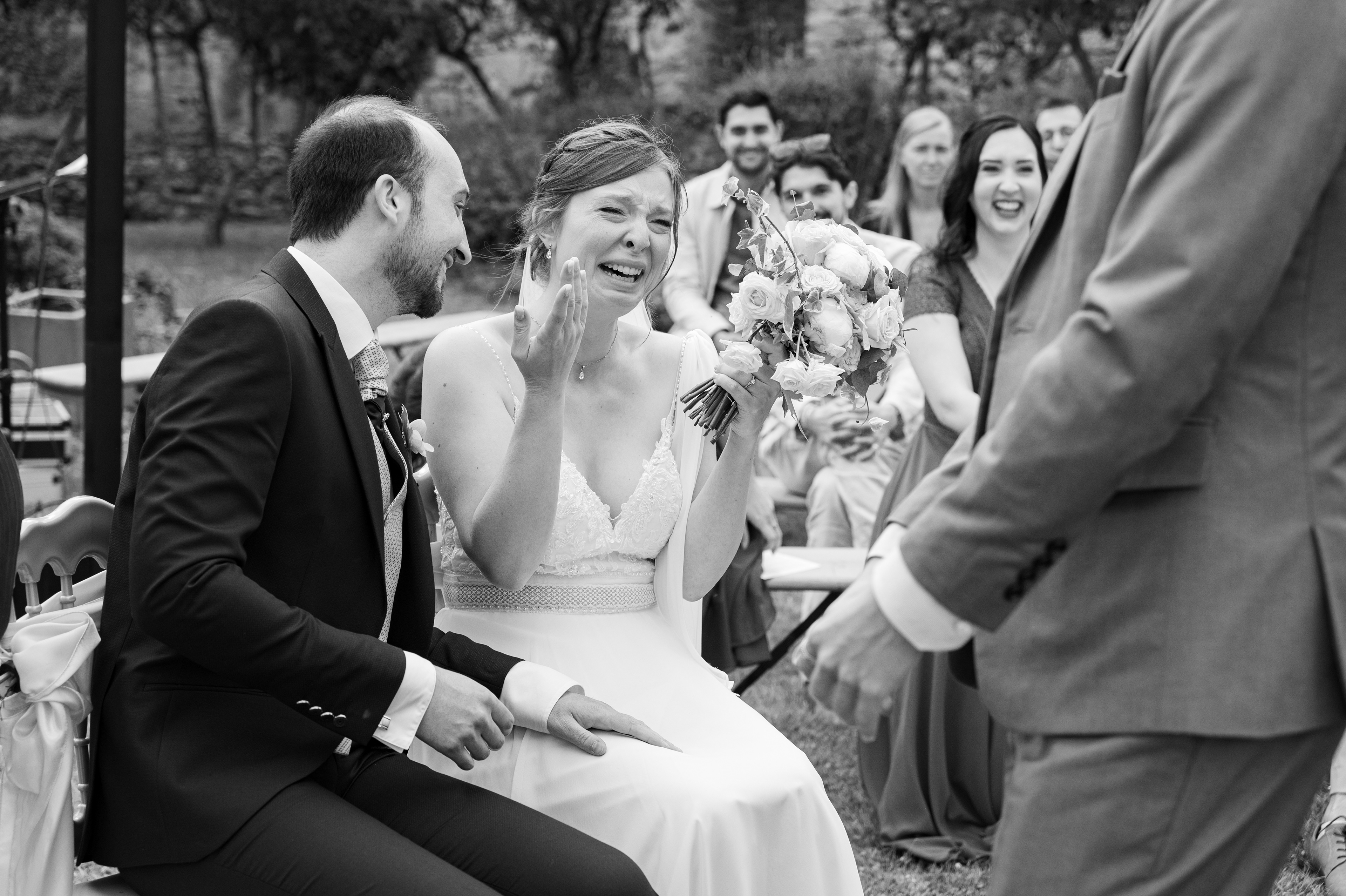 Des émotions fortes pour la mariée