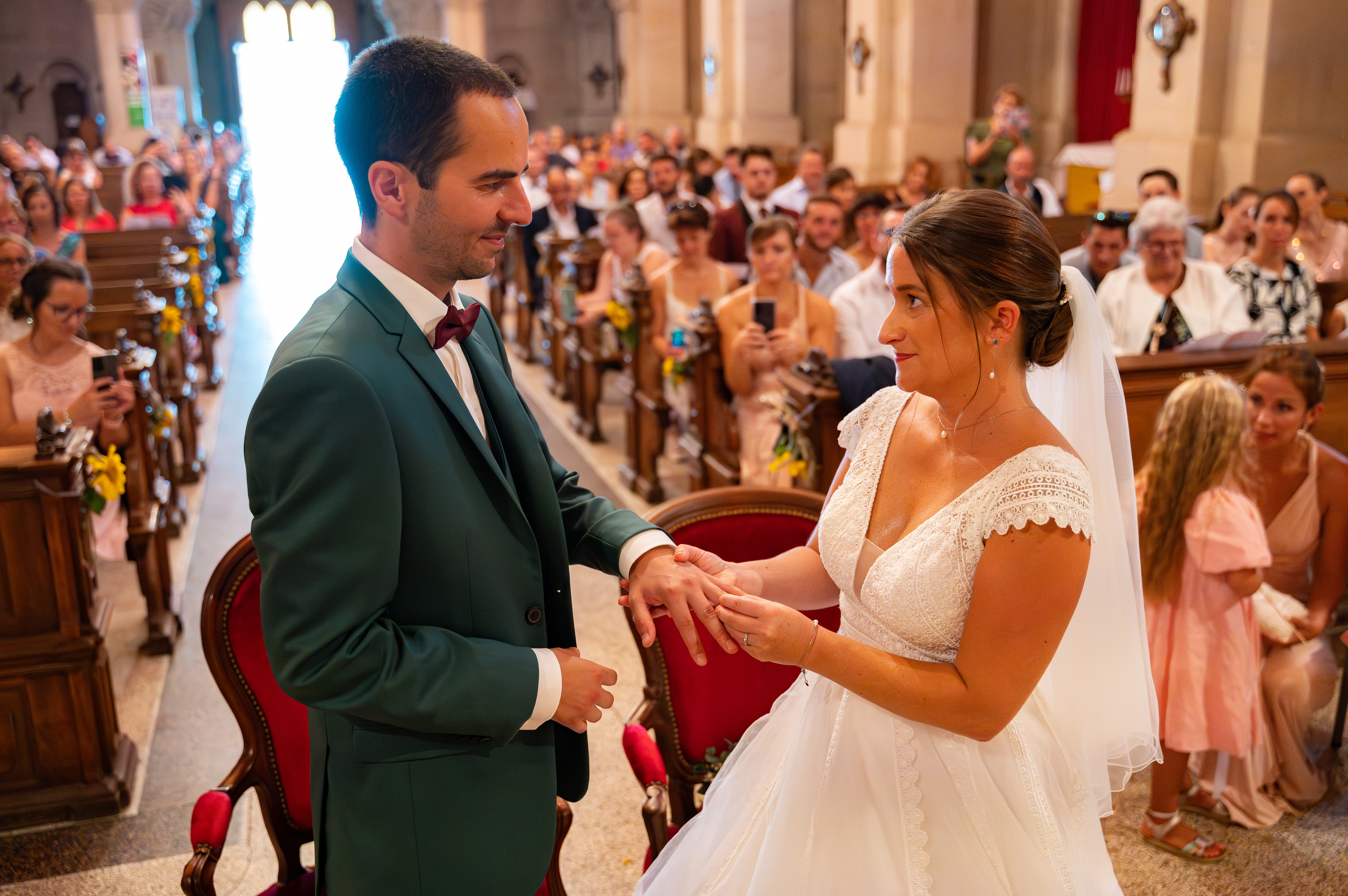 Moment cl du mariage : l'échange des alliances