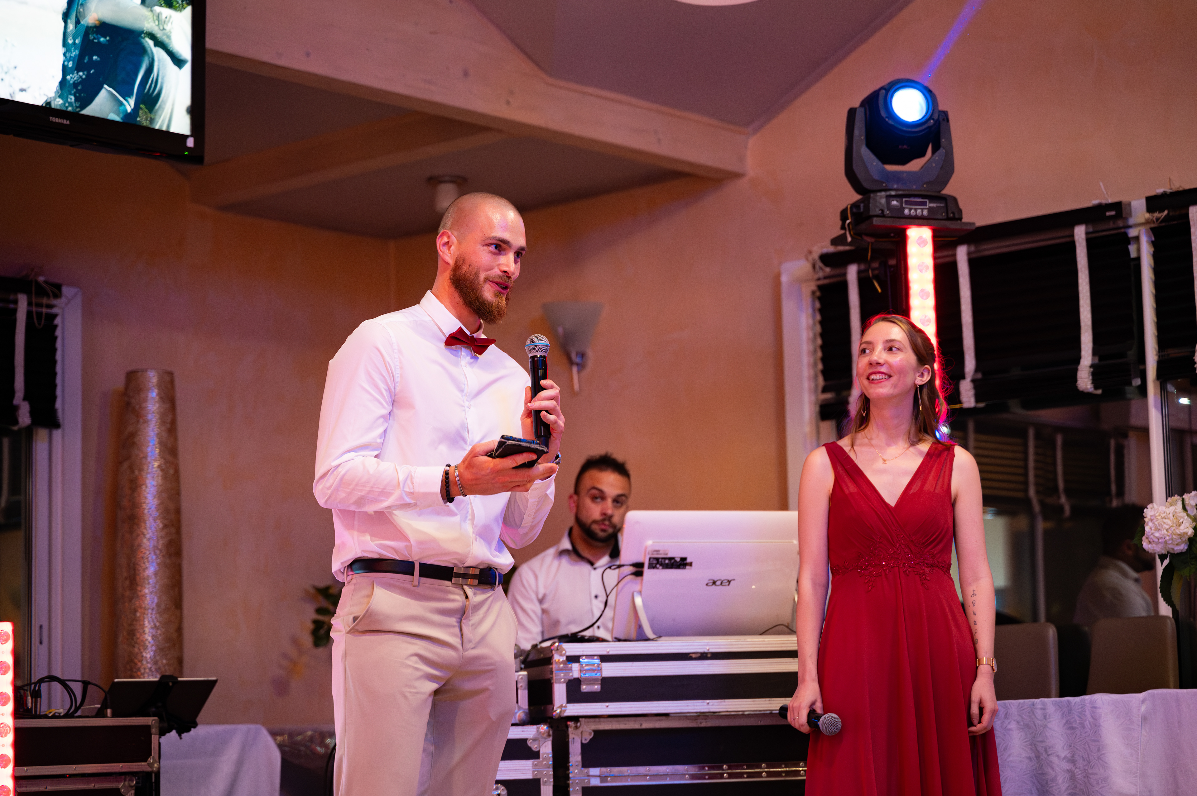 Les témoins aussi animateur de la soirée de mariage