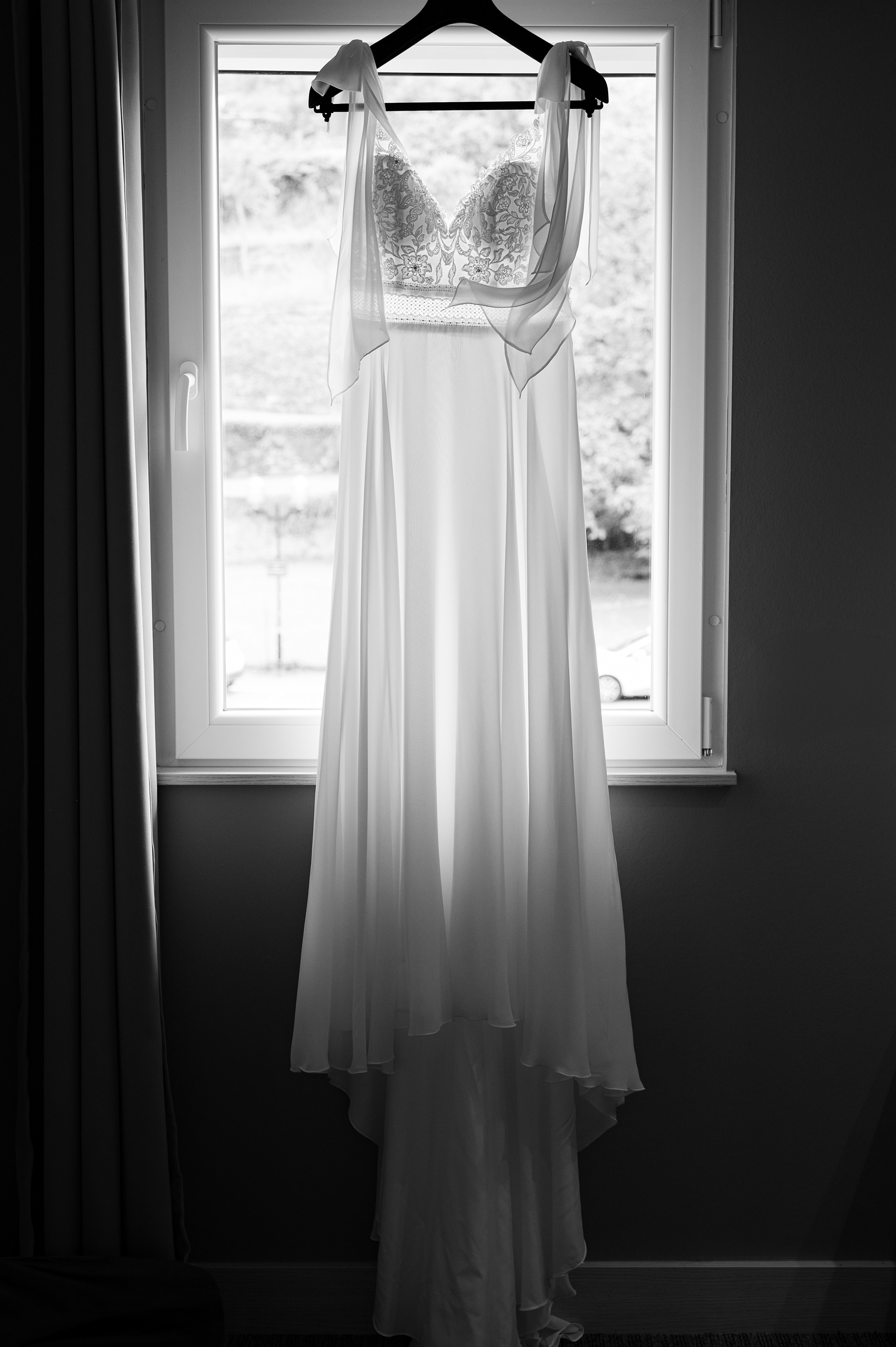 La robe de la mariée prête à être portée