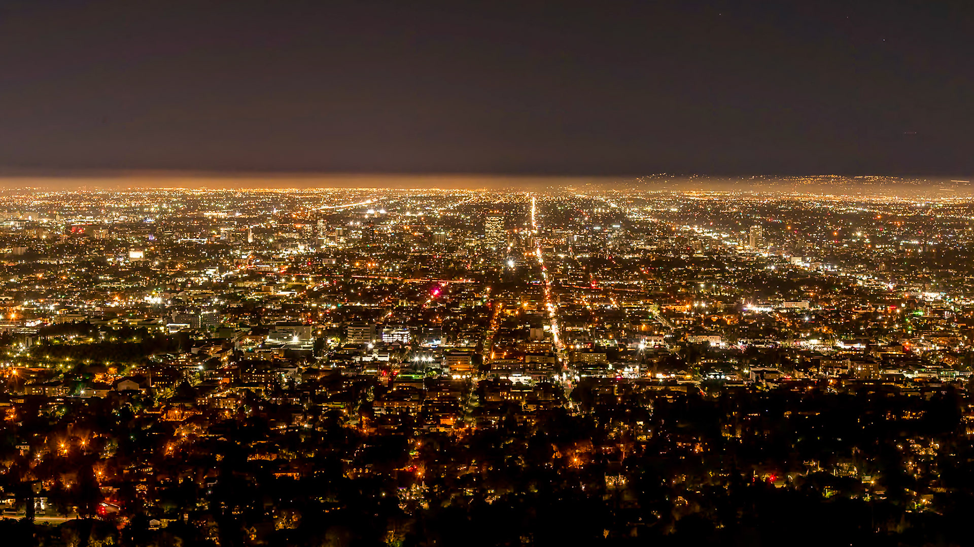 LA view from Griffith Observatory
