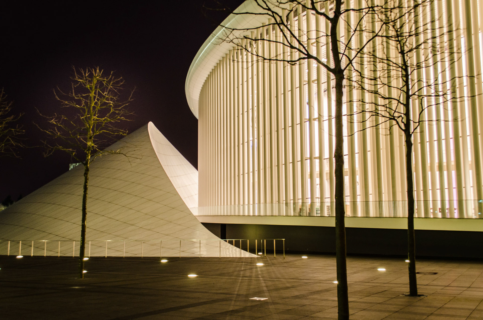 Salle de concert à Luxembourg, quartier du Kirchberg