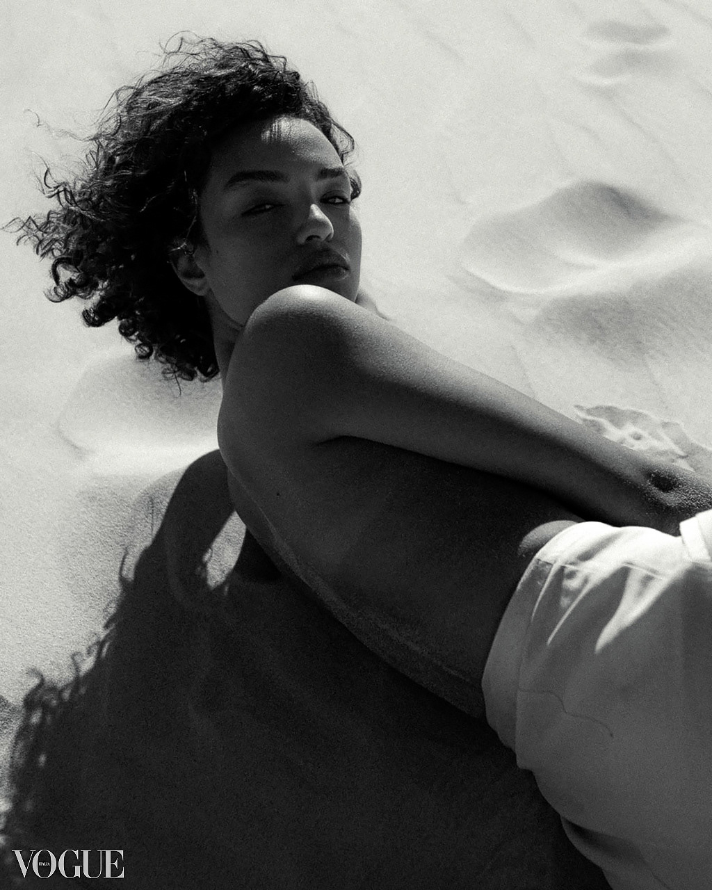 Mariam Abdallah on Vogue Italia, Fayoum. 2020