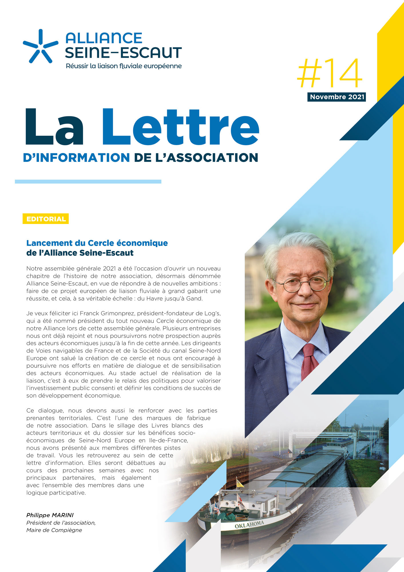 Lettre d'information Alliance Seine-Escaut