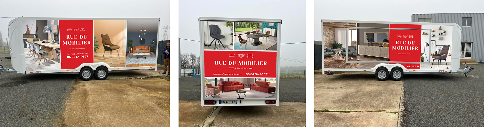 Habillage de remorque Rue du Mobilier