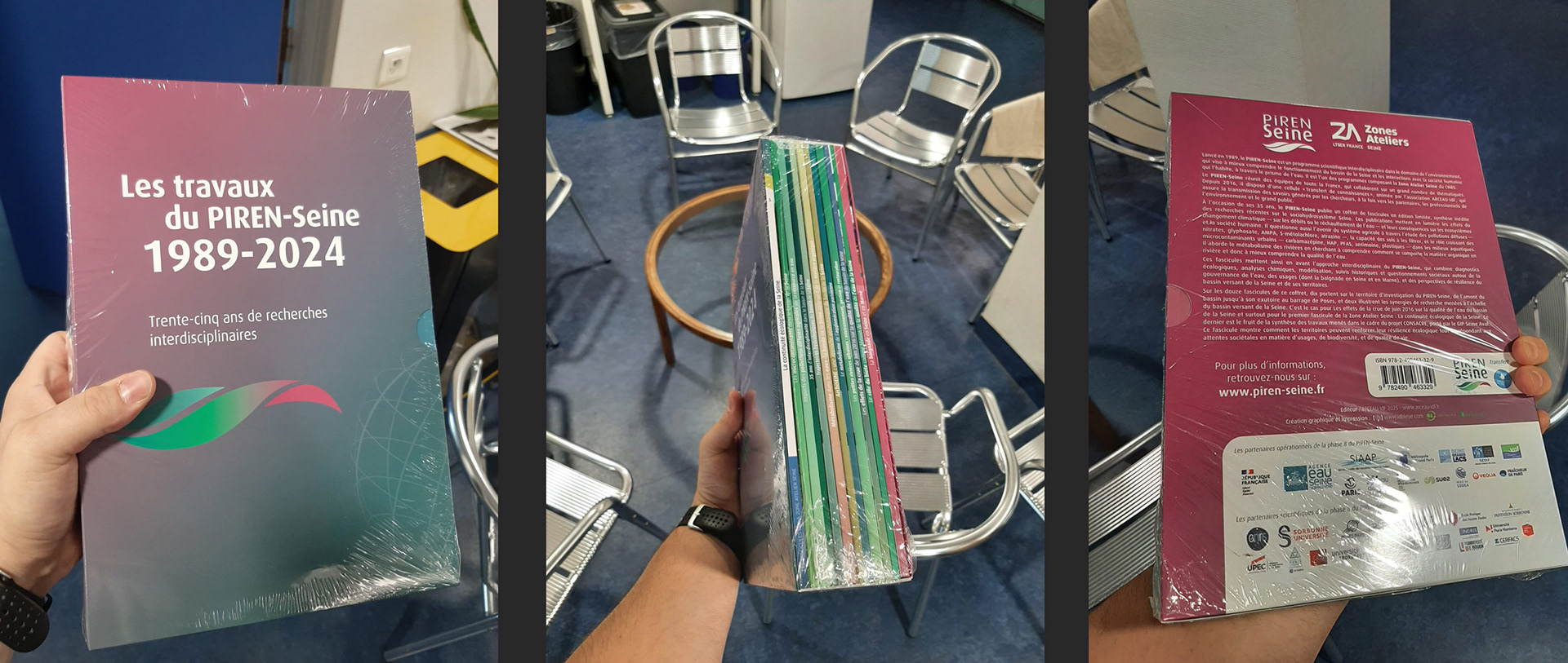 Coffret de 12 fascicules du Piren-Seine et son fourreau