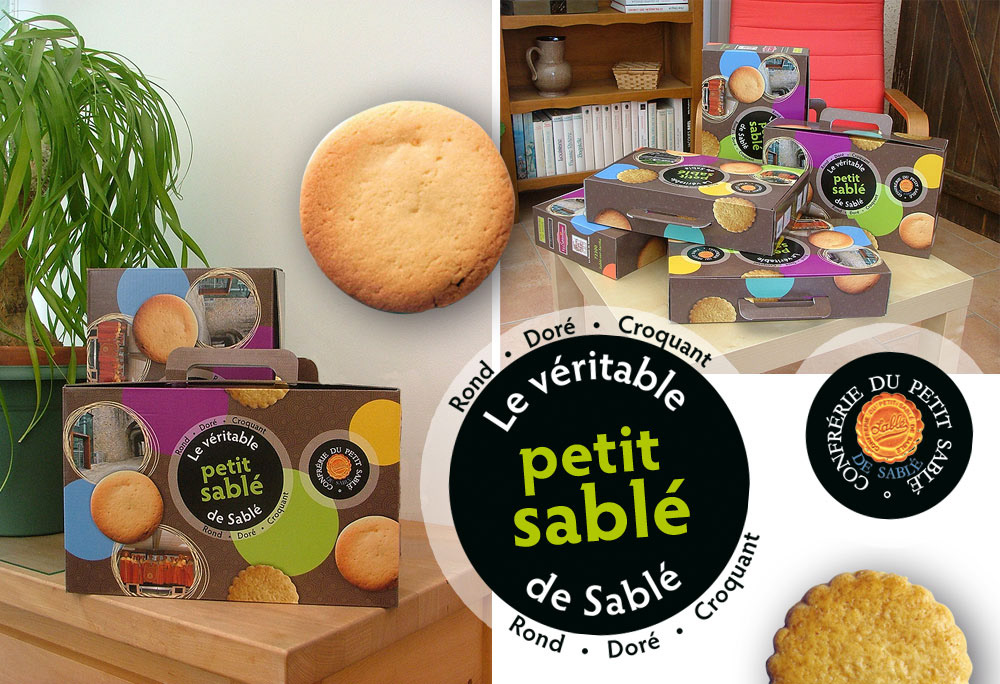 Premier coffret réalisé pour la Confrérie du petit Sablé