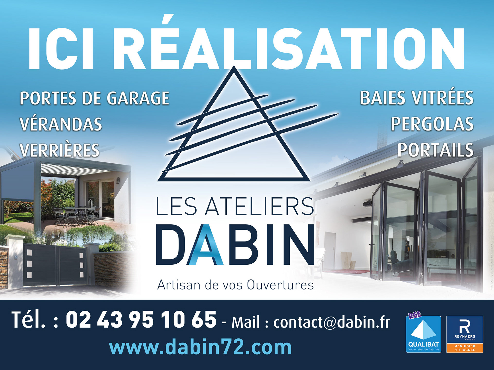 Panneau Réalisation des Ateliers Dabin