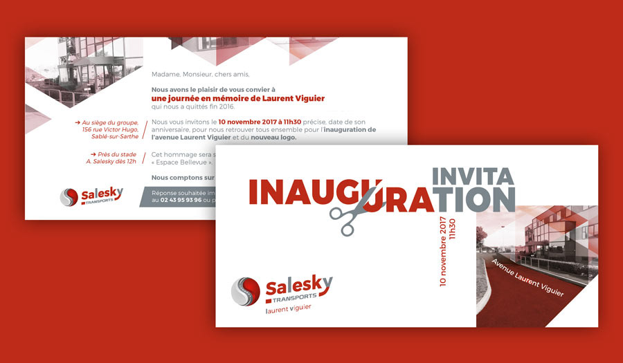 Invitation inauguration Salesky Transports
