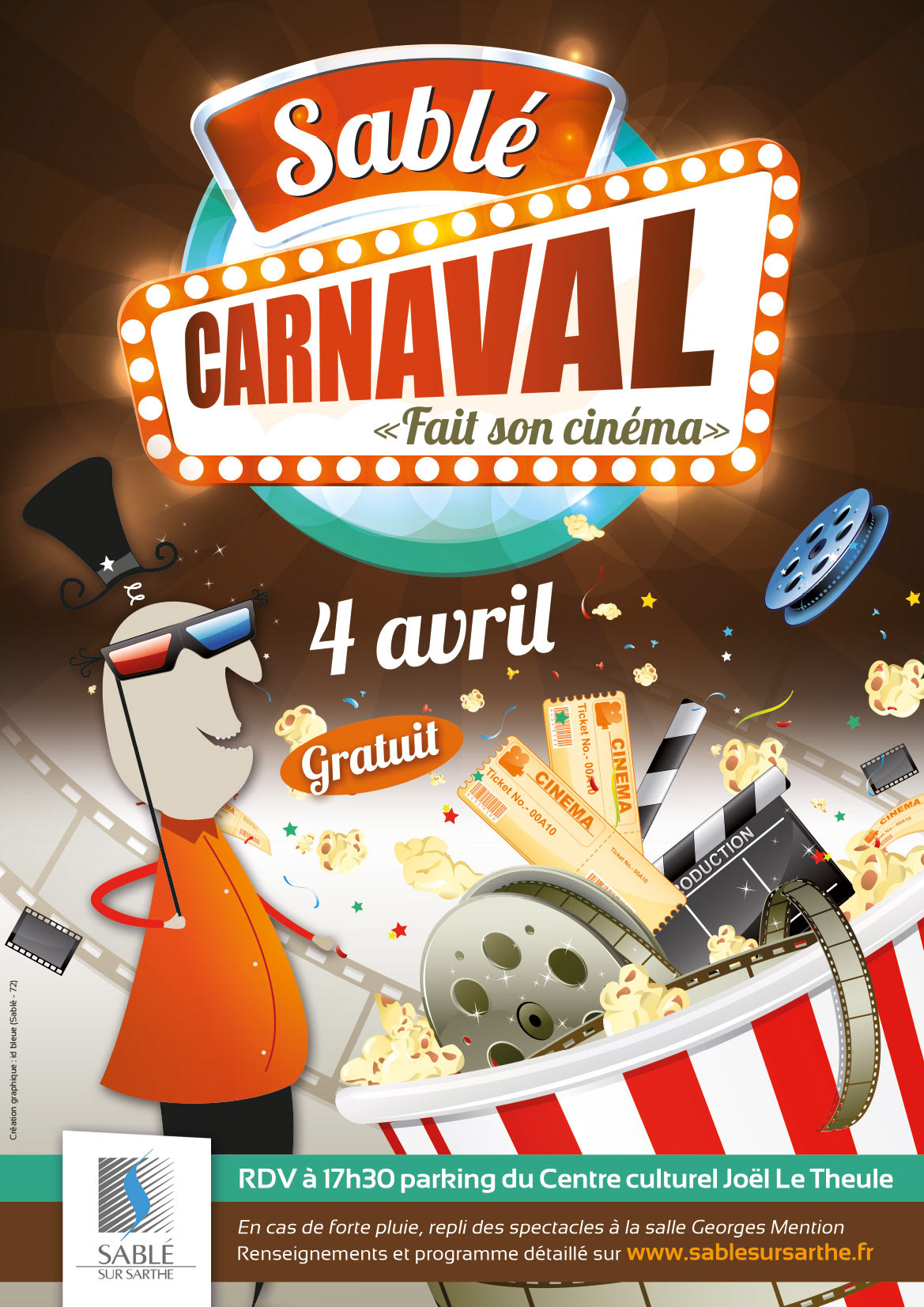 Affiche pour le carnaval de Sablé