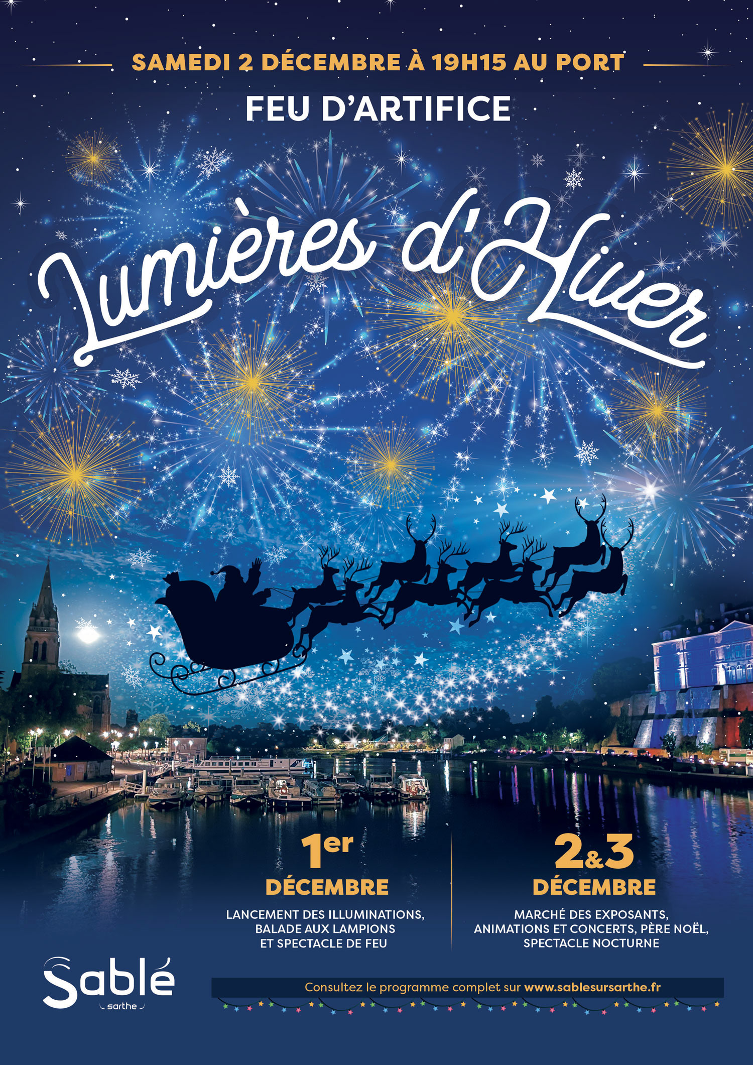 Affiche Lumières d'Hiver Sablé
