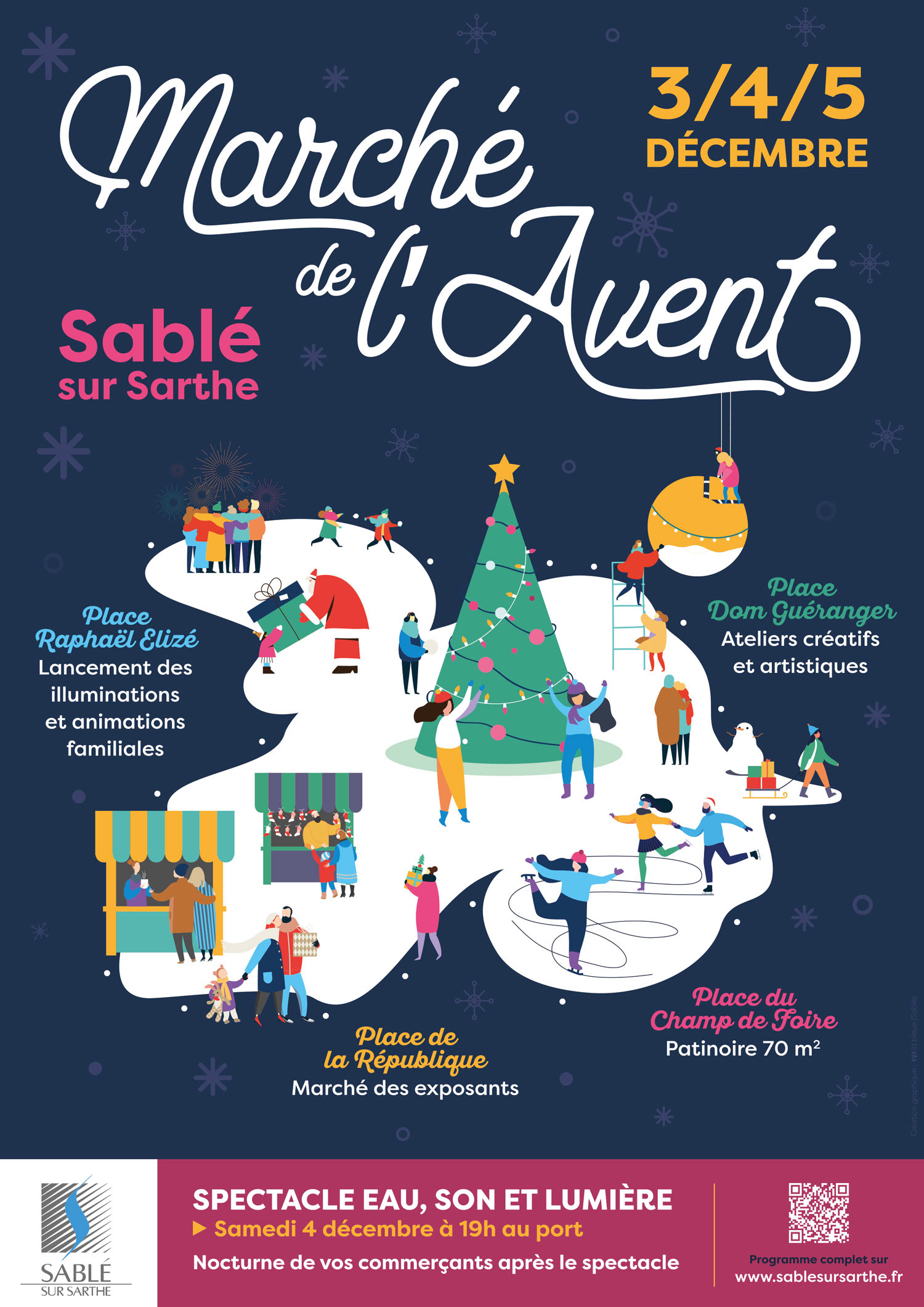 Affiche Marché de l'Avent