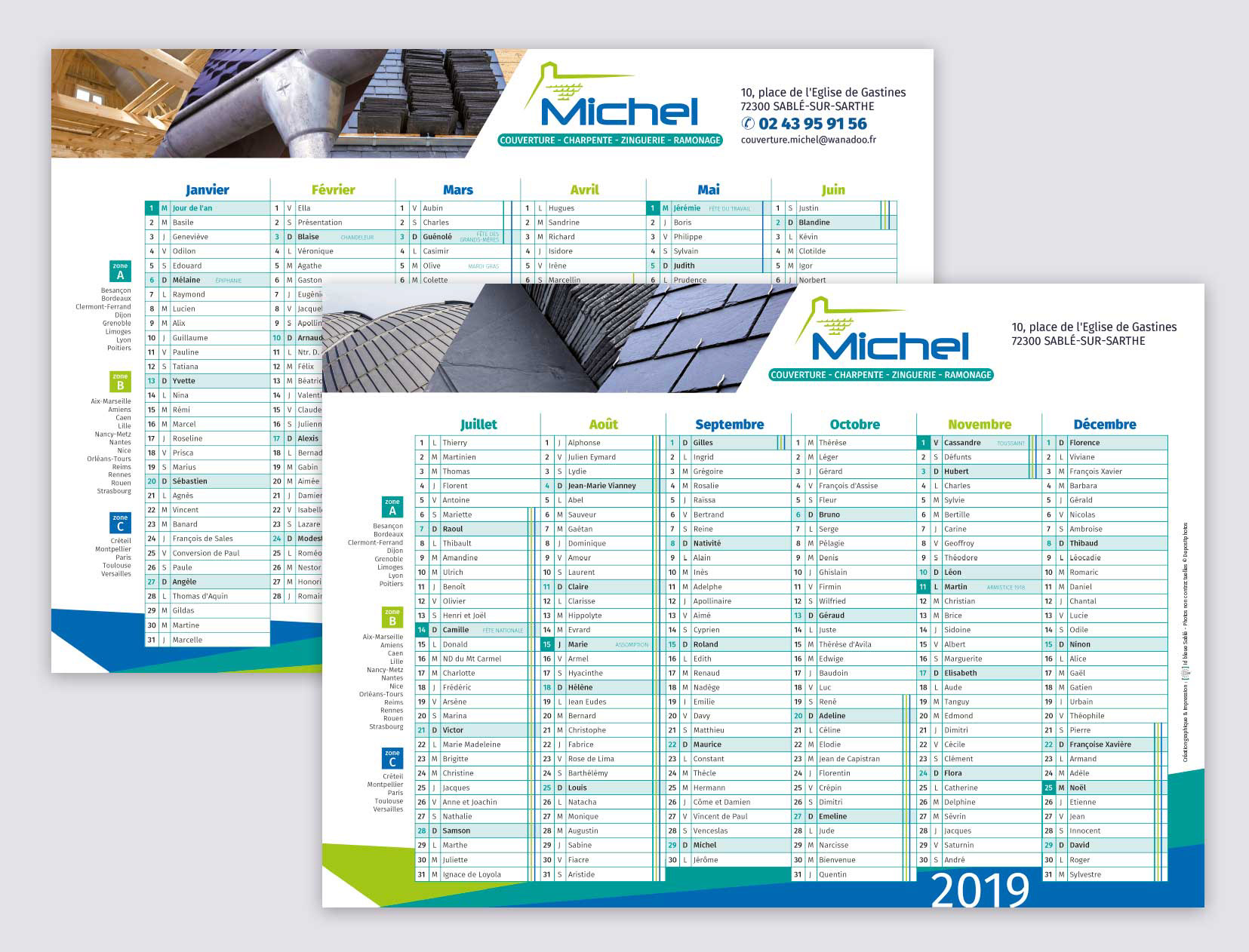 Calendrier Michel