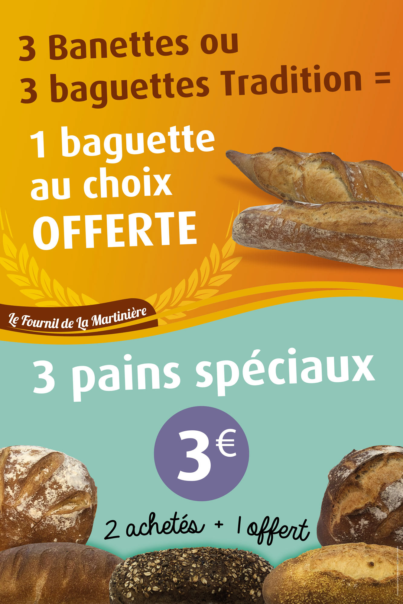 Affiche pour une boulangerie