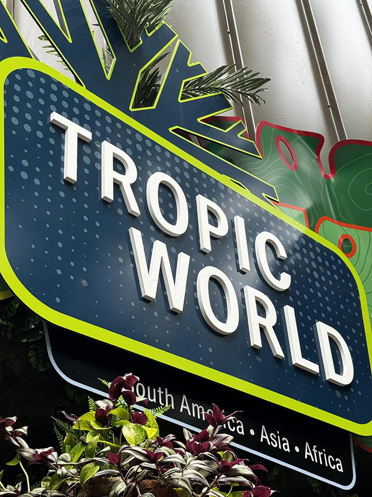 Tropic World title sign