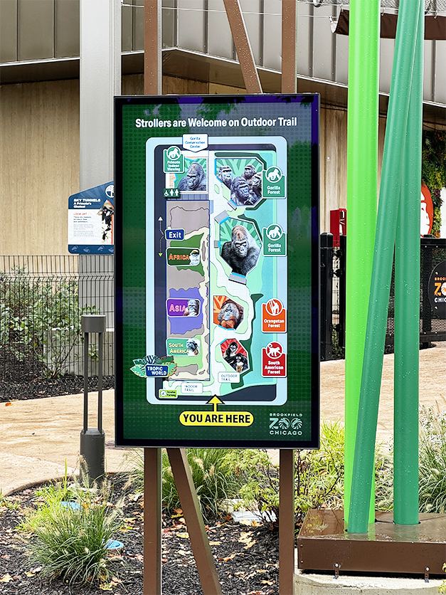 Main entrance digital map