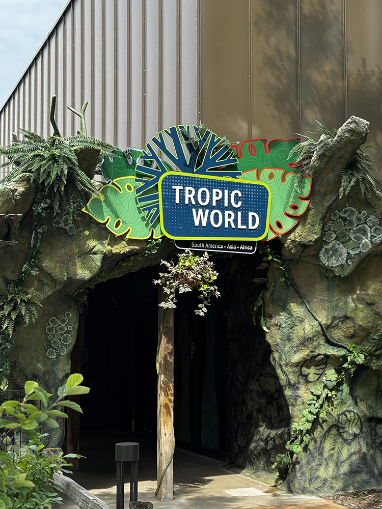 Tropic World title sign