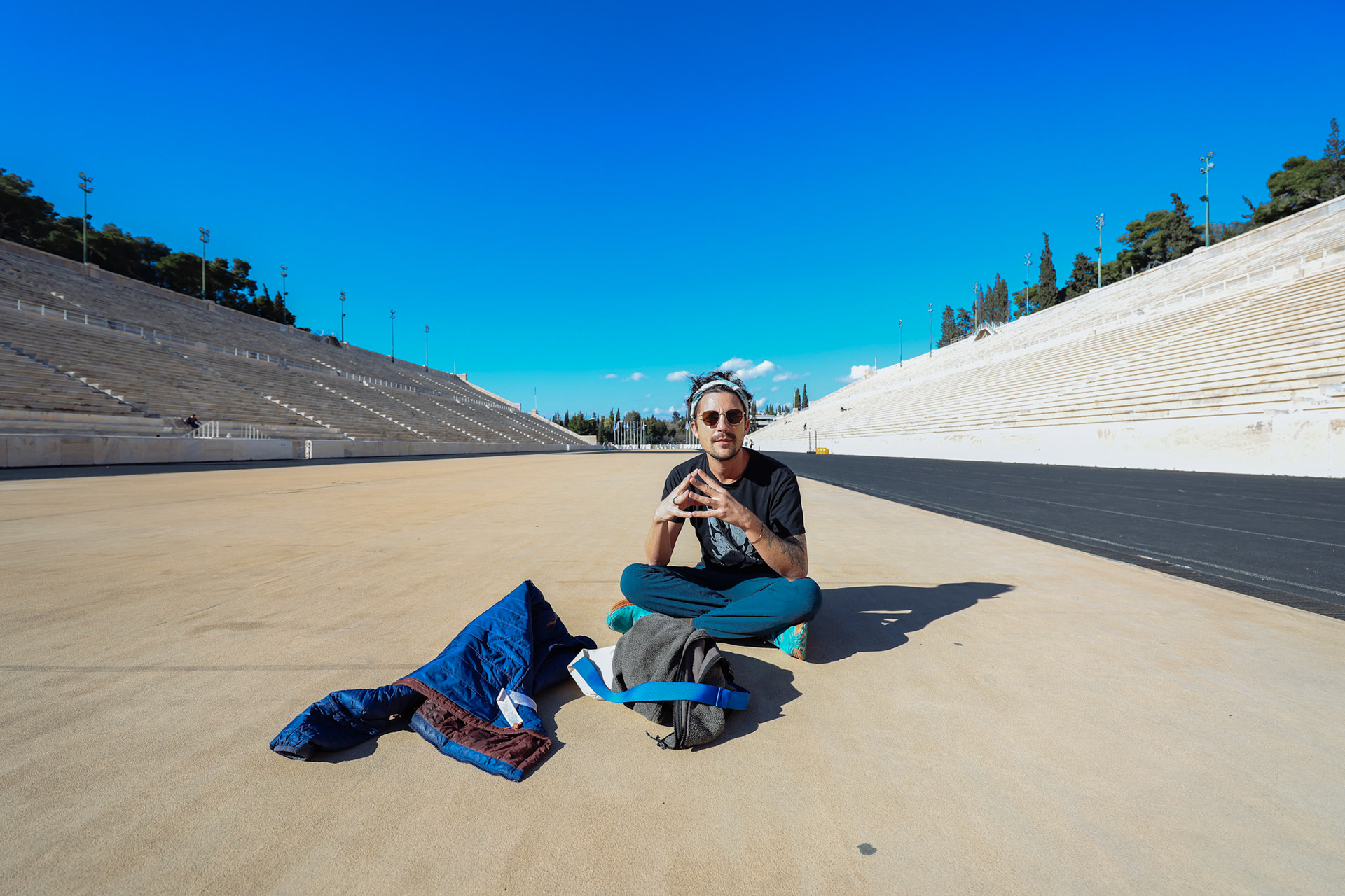 Austin at the Panathenaic Stadium