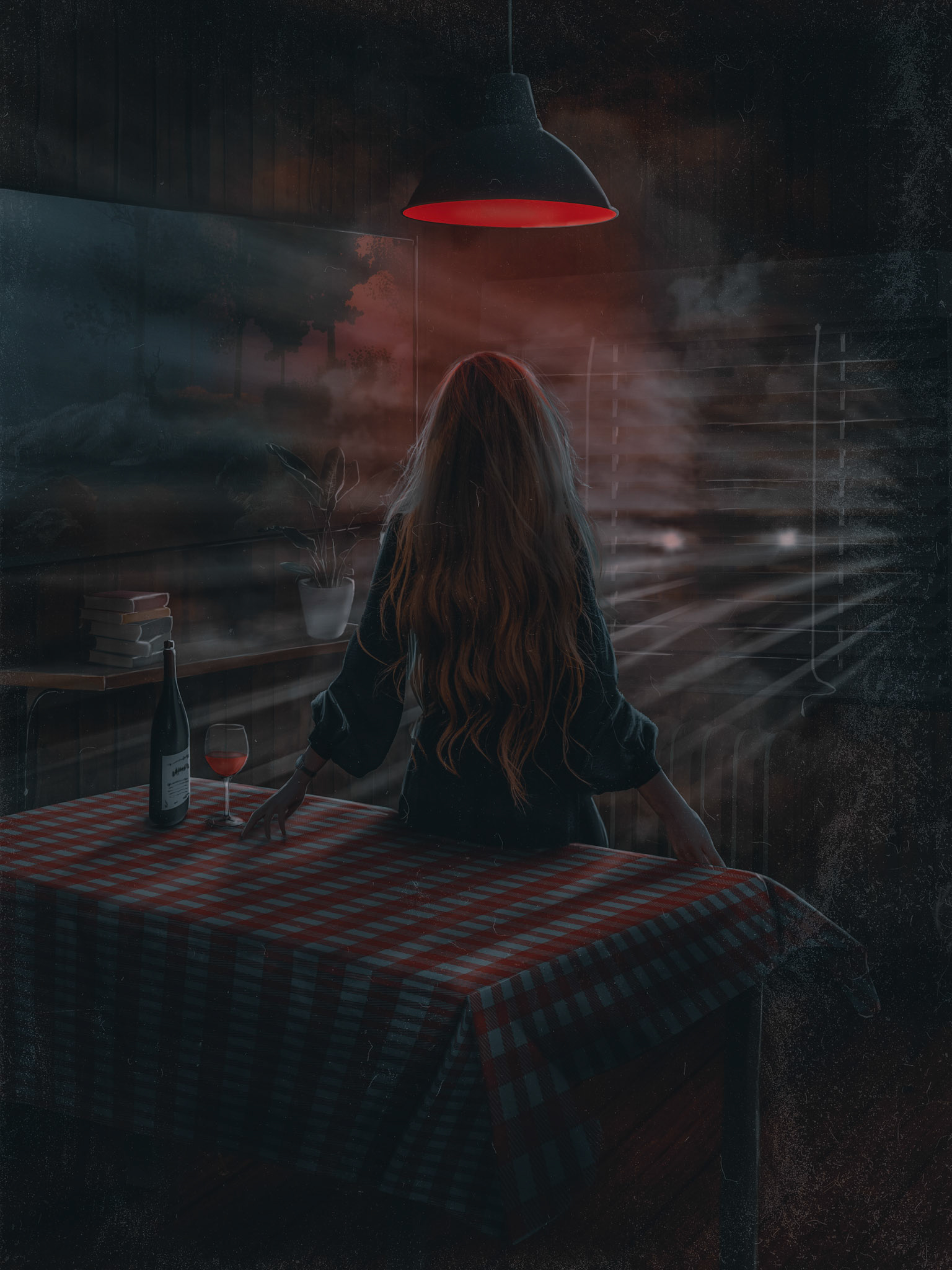 Stalker in Cafe