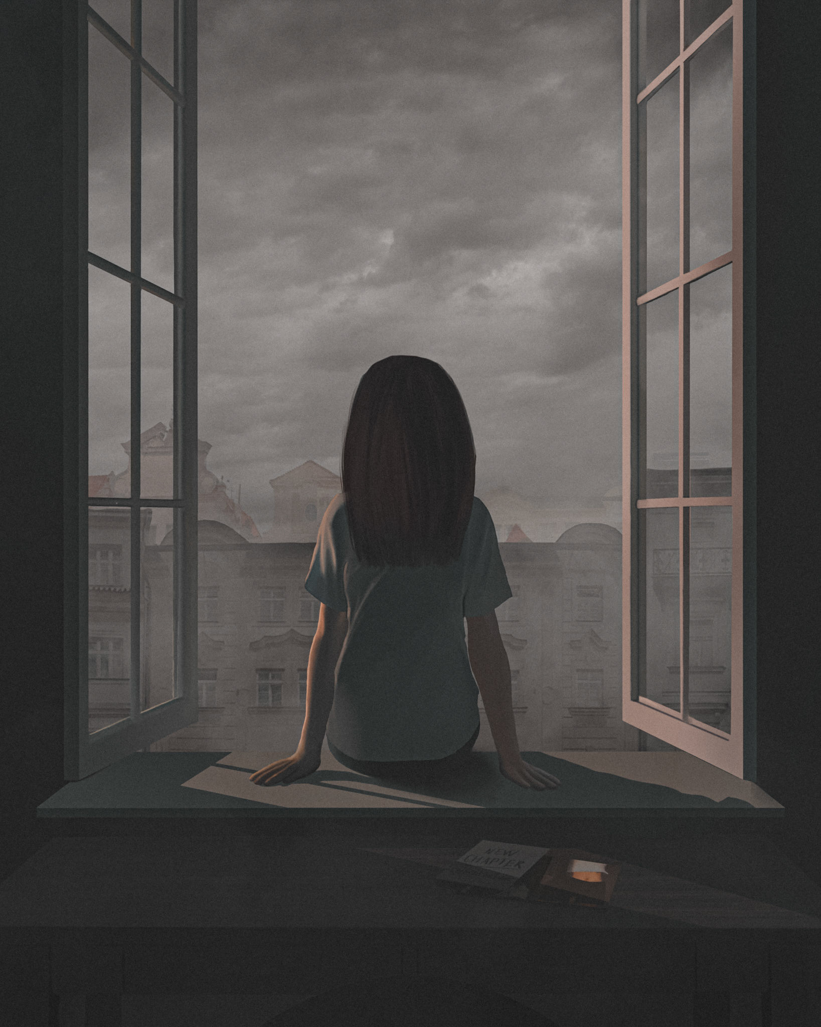 The Girl on the Windowsill