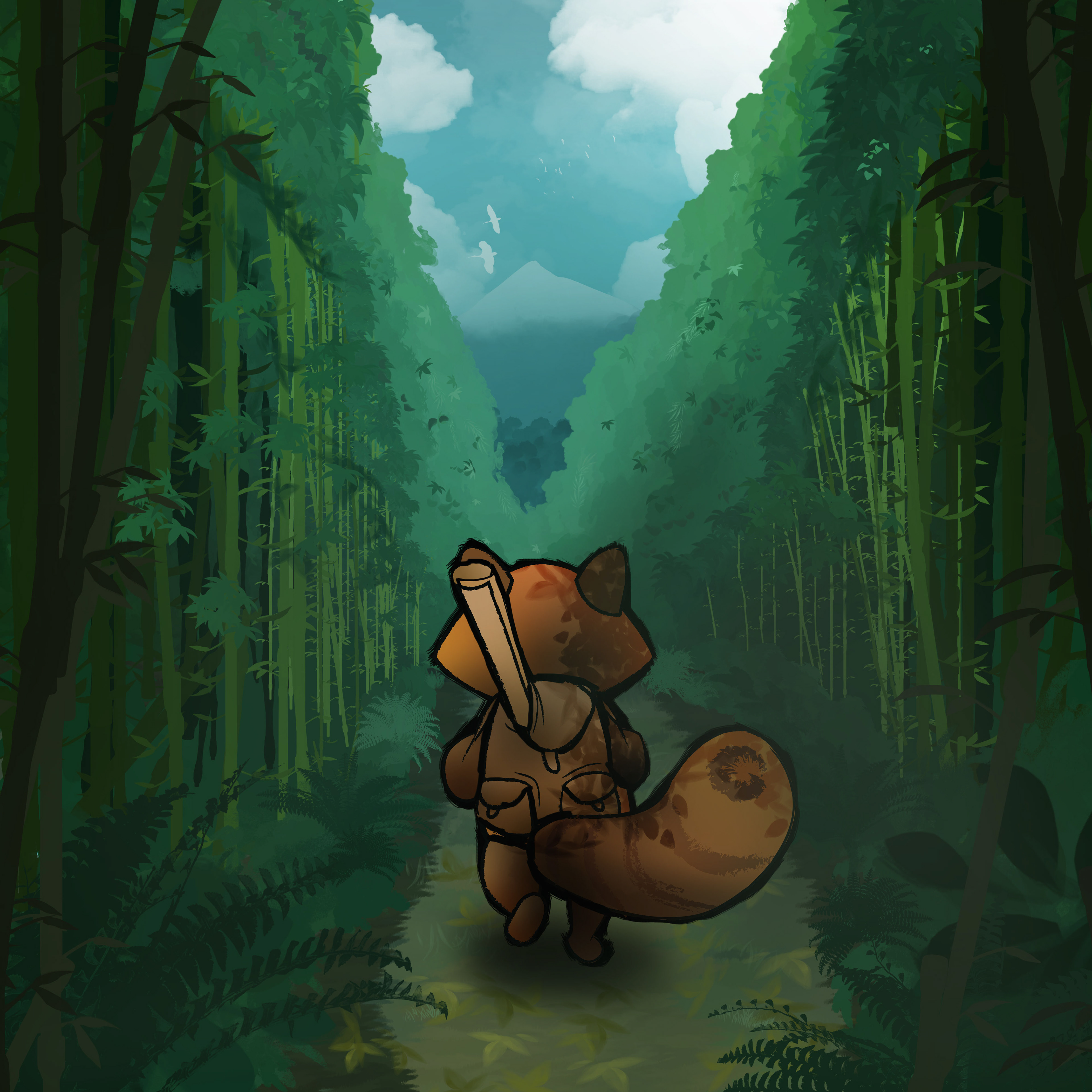 Harmstar landschap bamboo panda