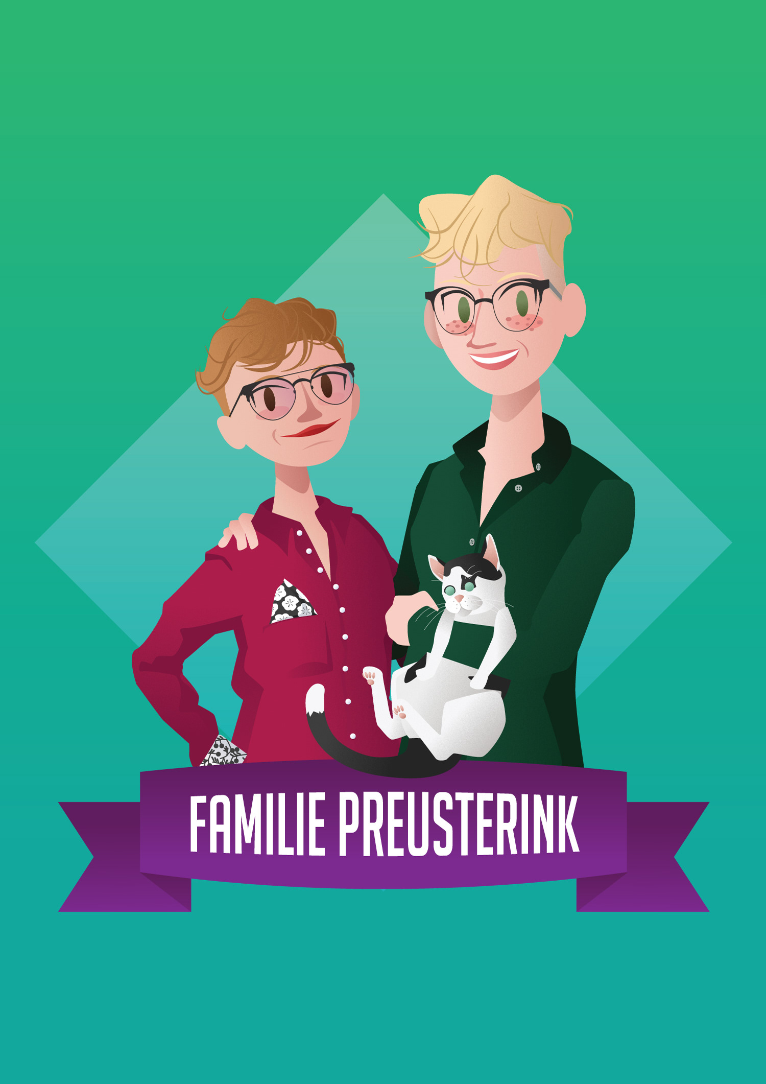 Harmstar familieportret