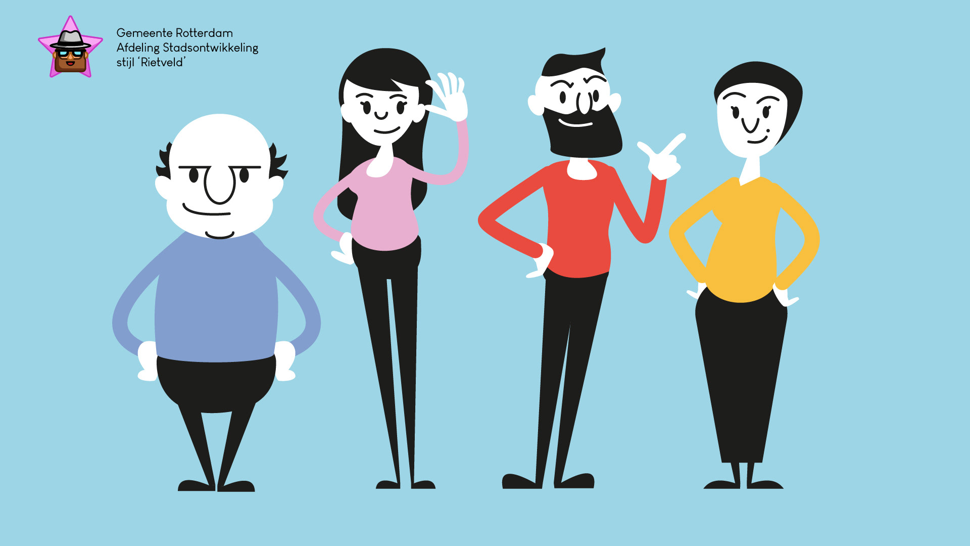 Harmstar concept character design Gemeente Rotterdam