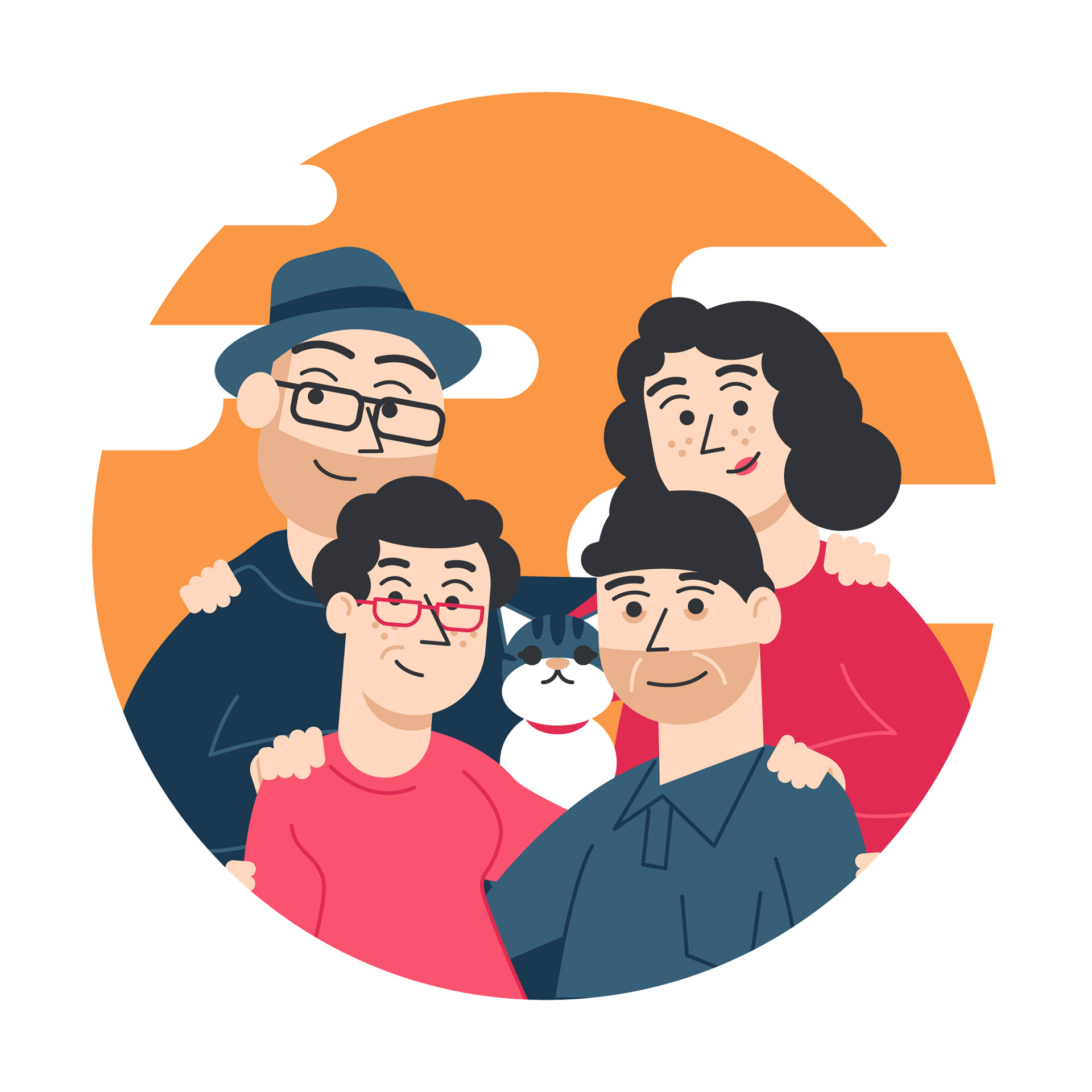 Harmstar familieportret