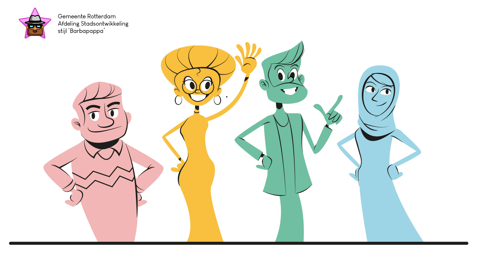 Harmstar concept character design gemeente rotterdam
