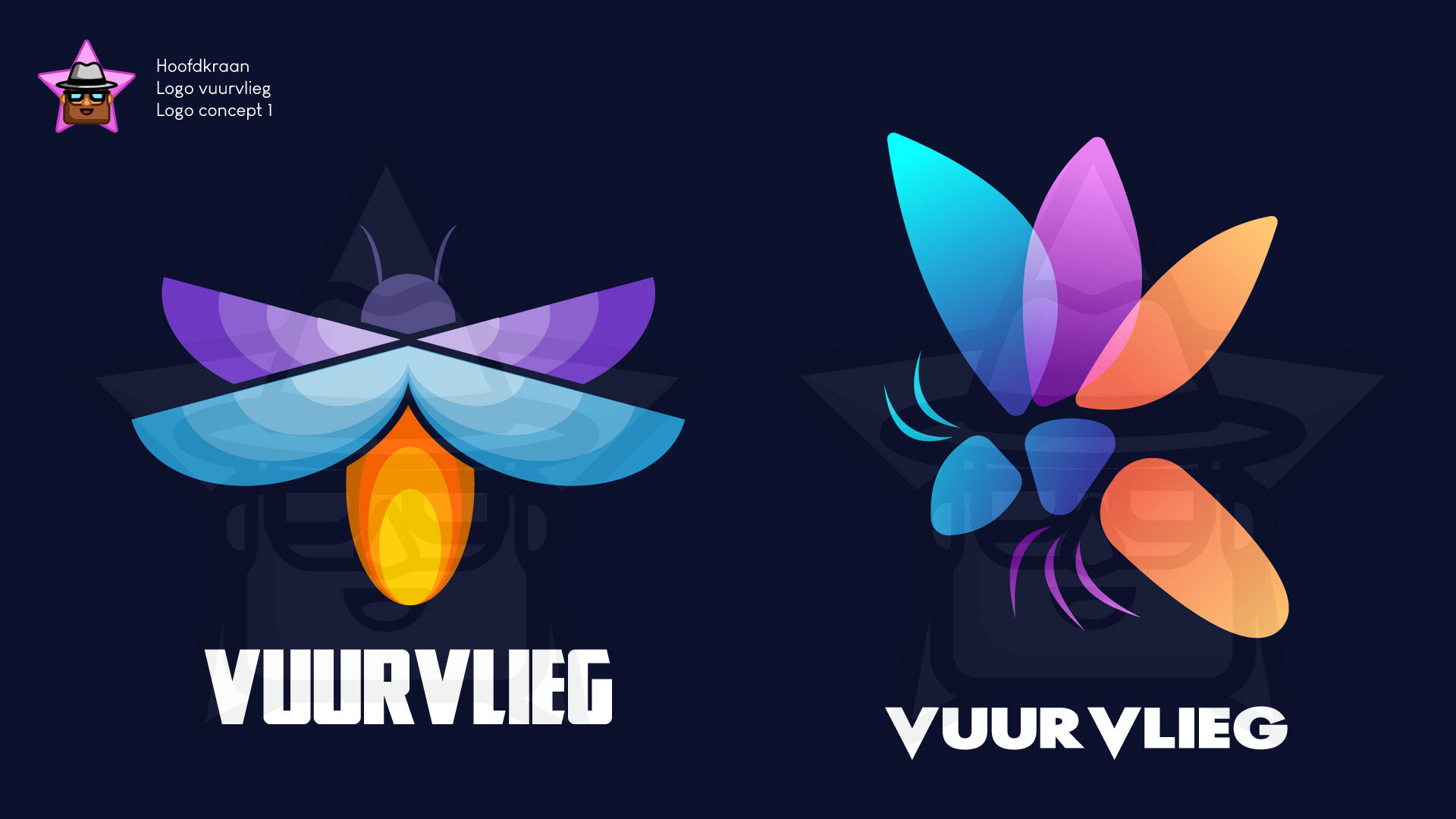 Harmstar logo vuurvlieg