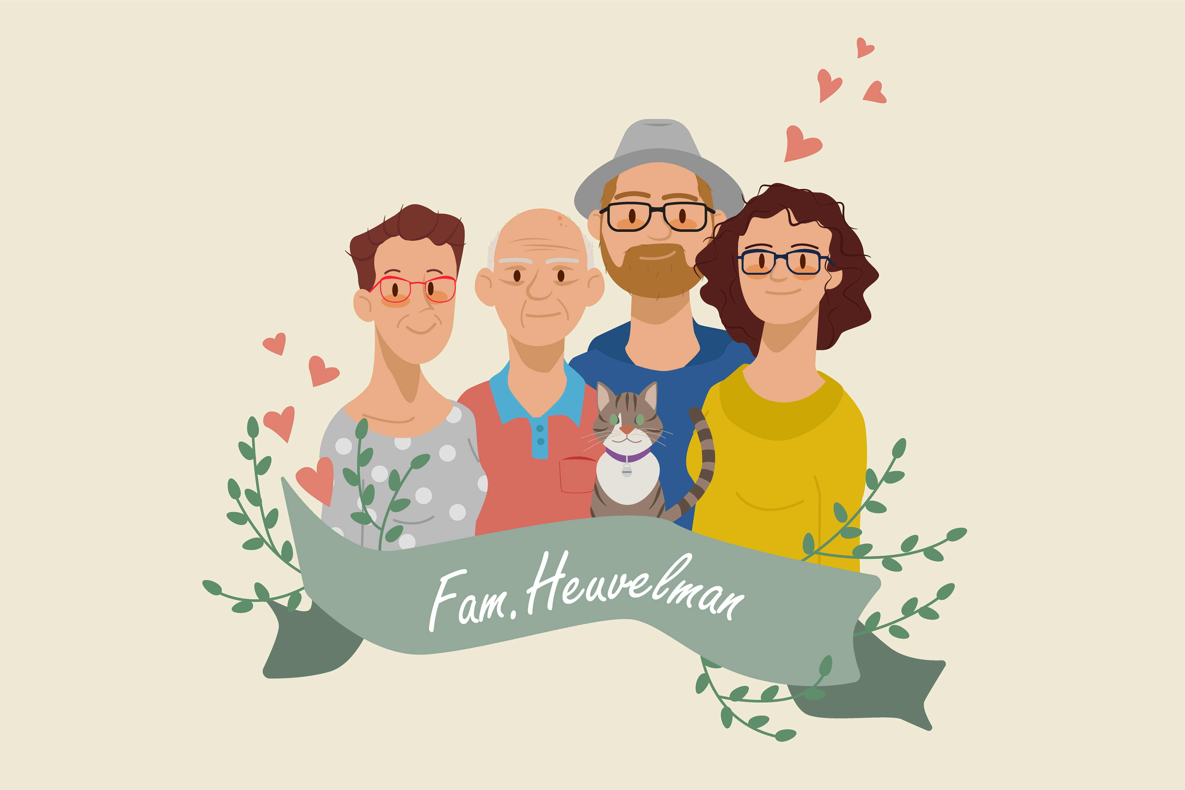 Harmstar familieportret Heuvelman