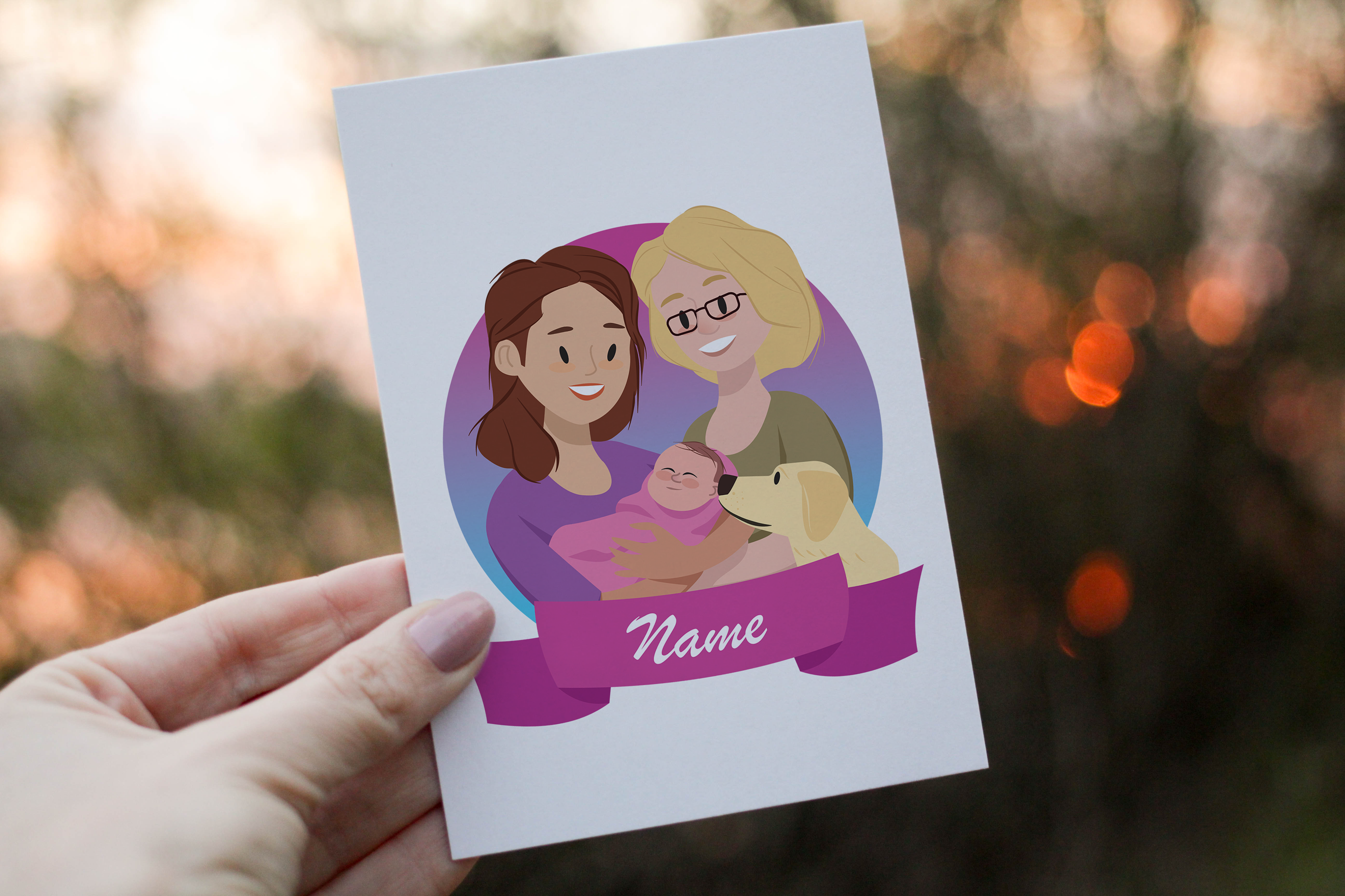 Harmstar geboortekaart concept 03