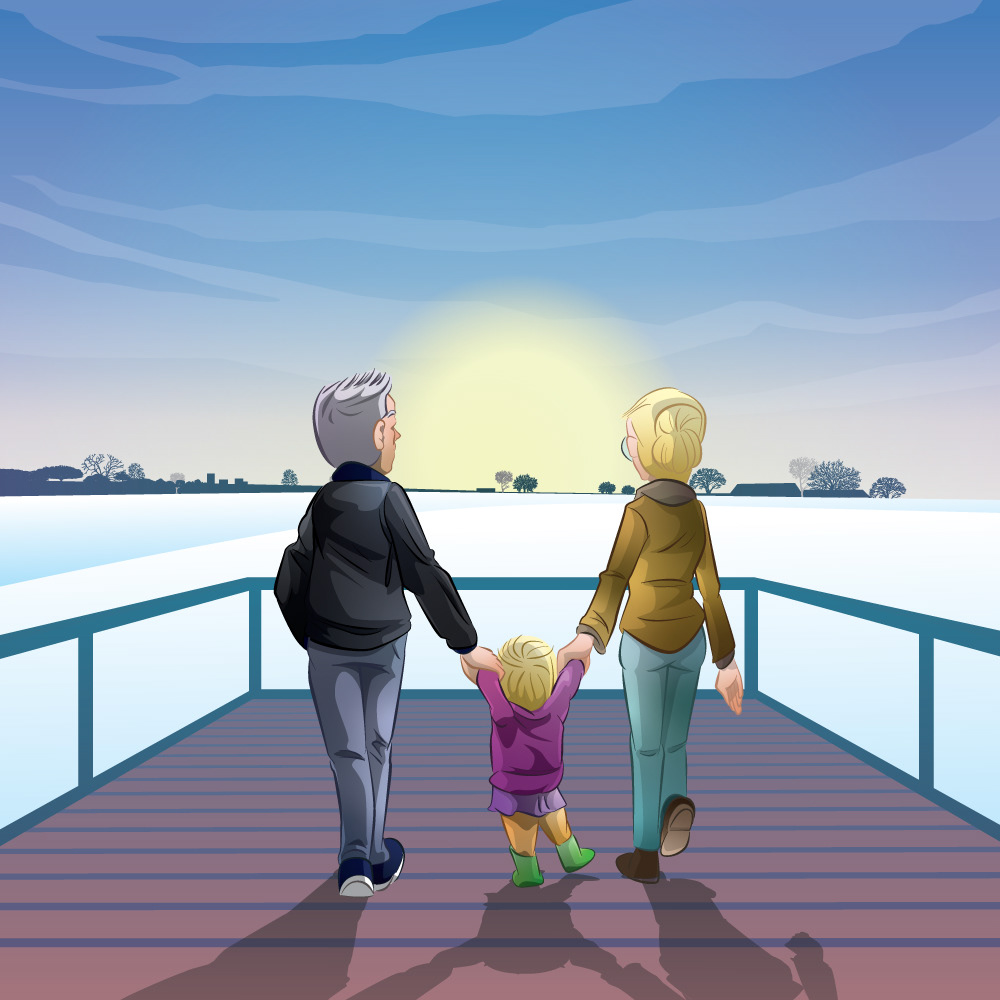 Harmstar familieportret gezin