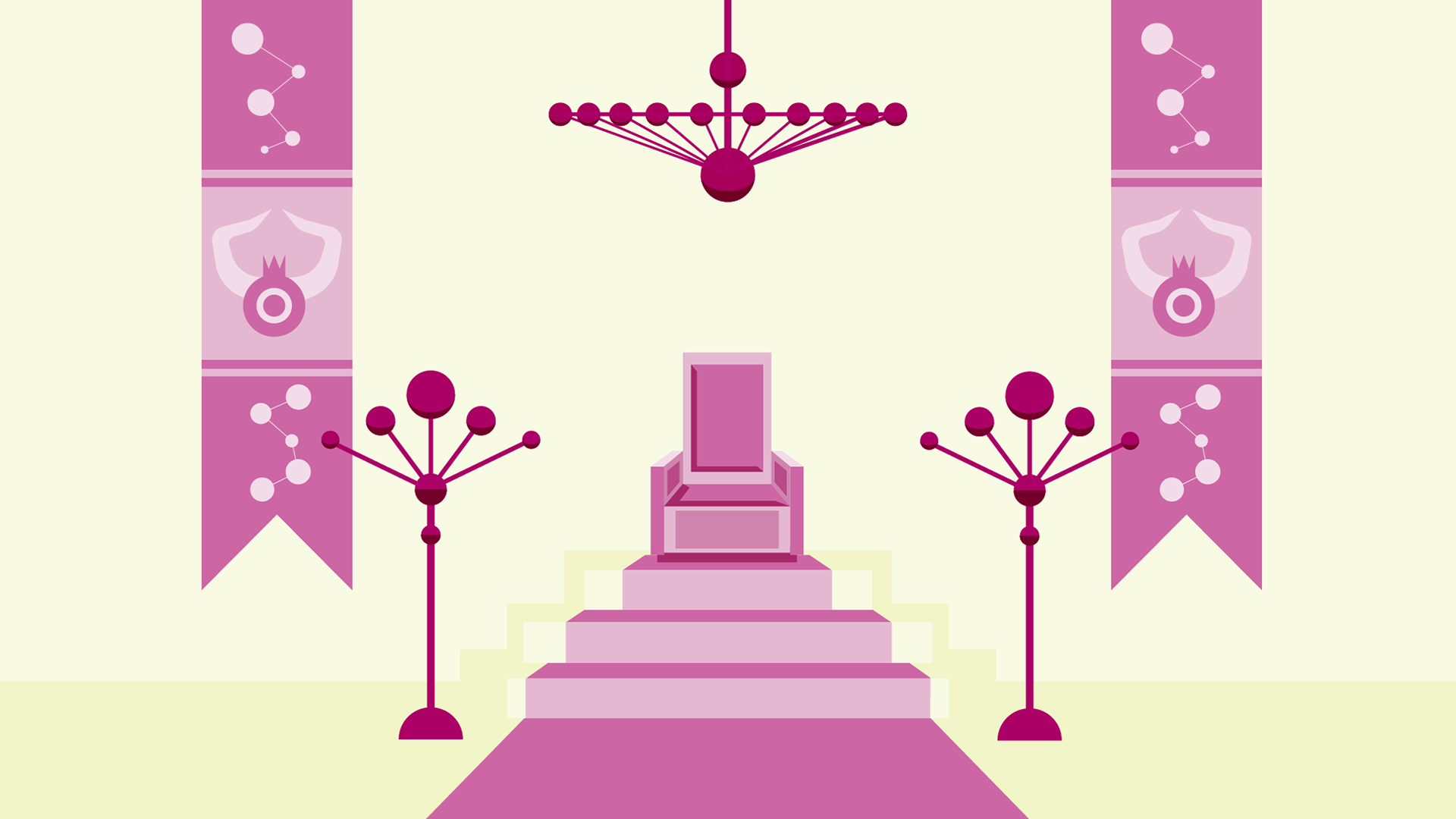 Harmstar sfeer troonzaal paleis